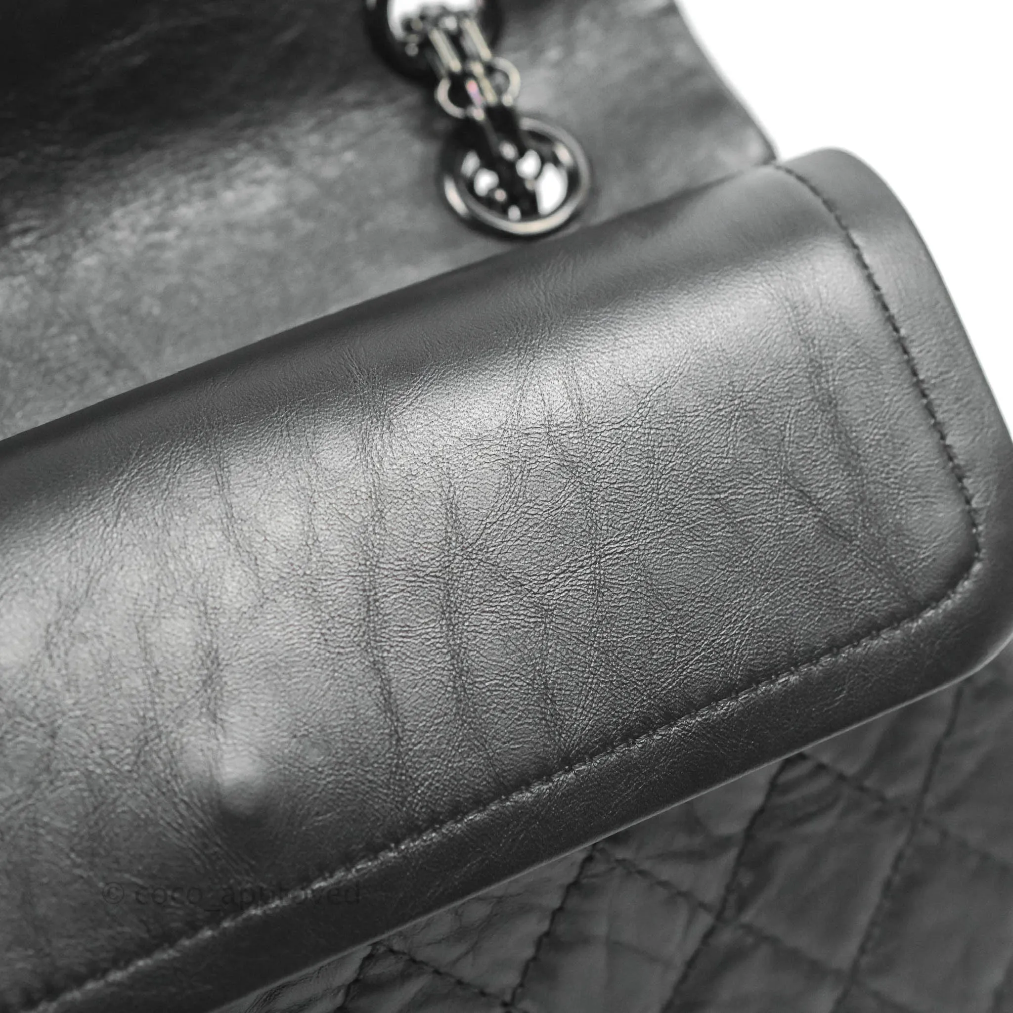 Chanel Reissue 225 Quilted Aged Calfskin So Black
