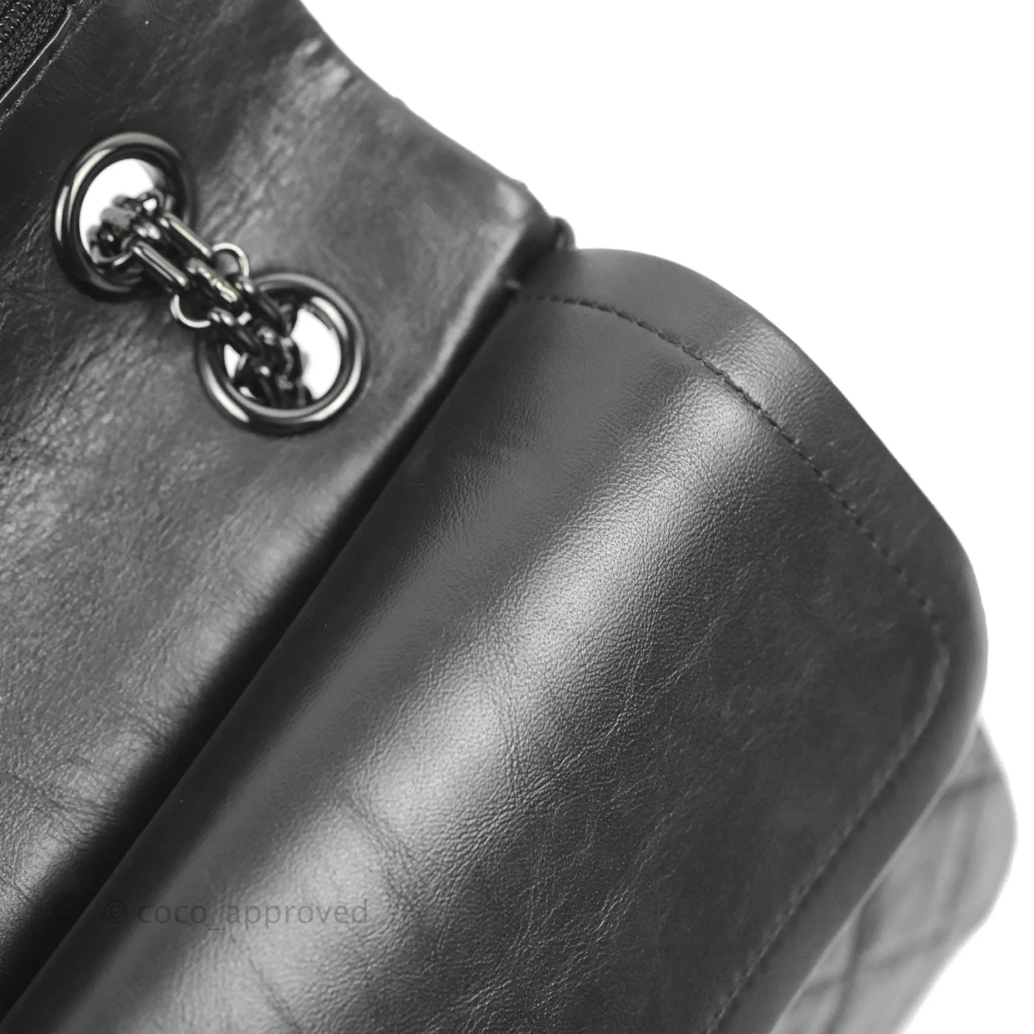 Chanel Reissue 225 Quilted Aged Calfskin So Black