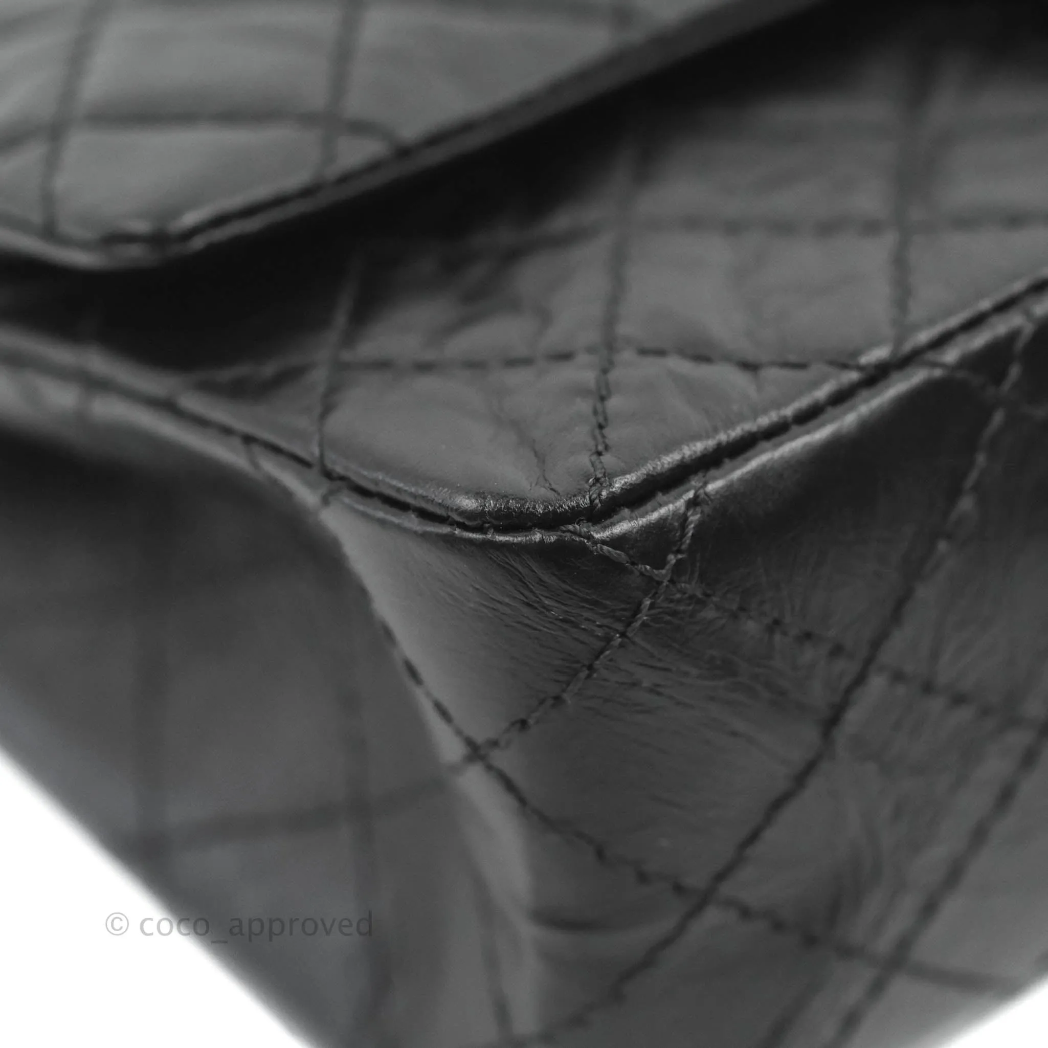 Chanel Reissue 225 Quilted Aged Calfskin So Black