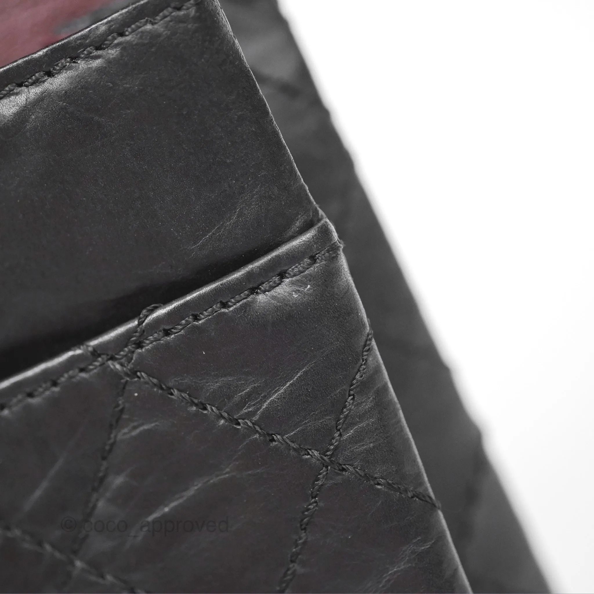 Chanel Reissue 225 Quilted Black Aged Calfskin Aged Gold Hardware