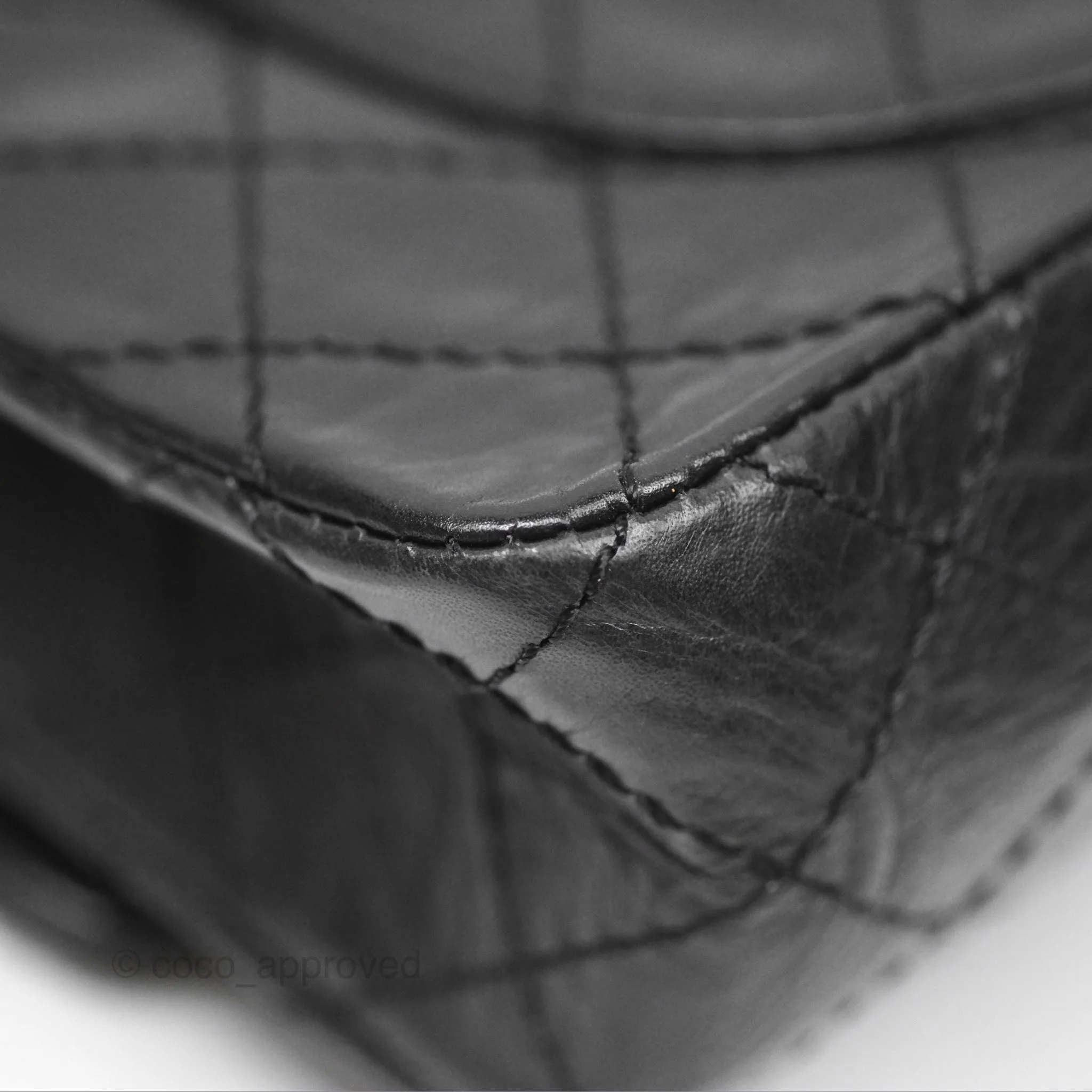 Chanel Reissue 225 Quilted Black Aged Calfskin Aged Gold Hardware