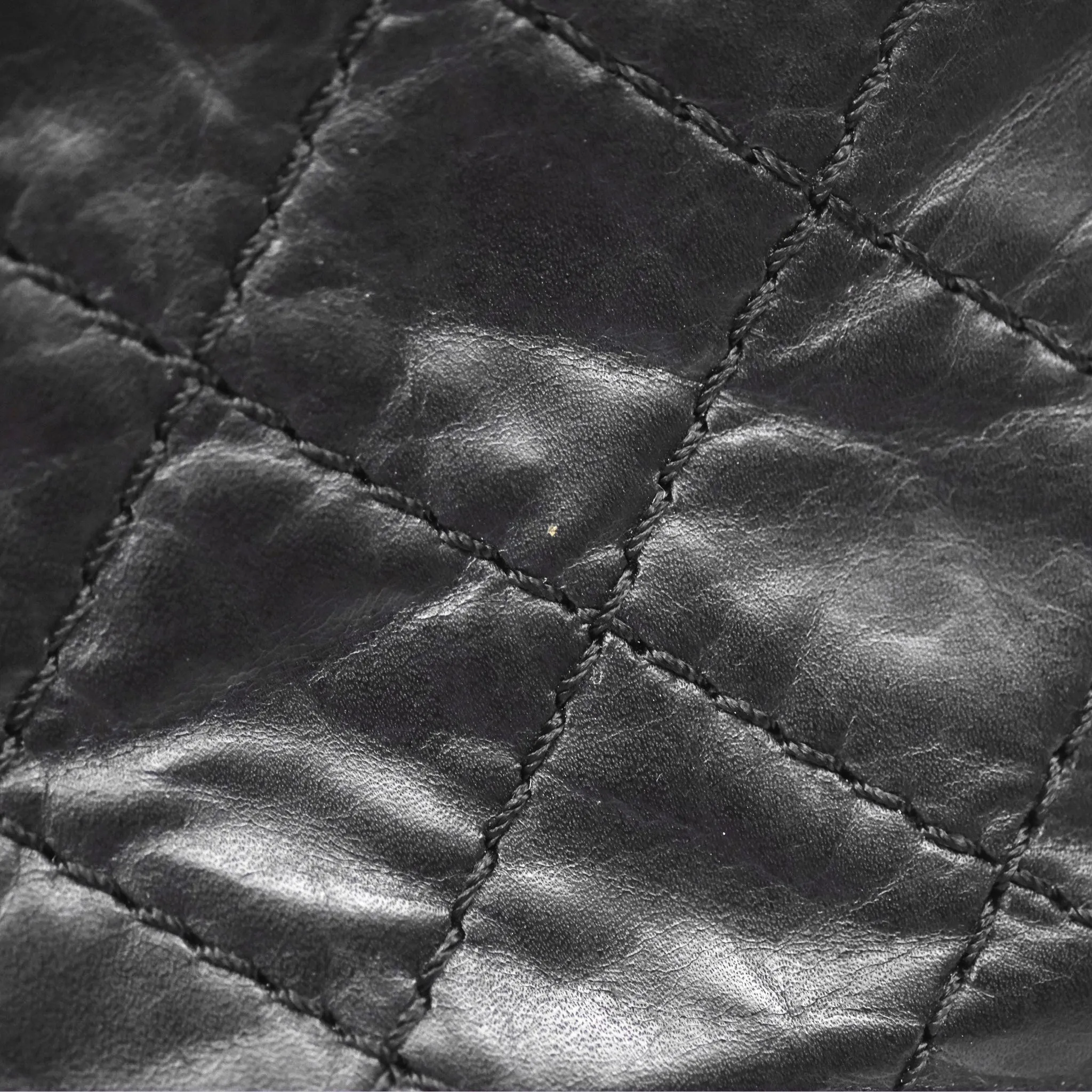 Chanel Reissue 225 Quilted Black Aged Calfskin Aged Gold Hardware