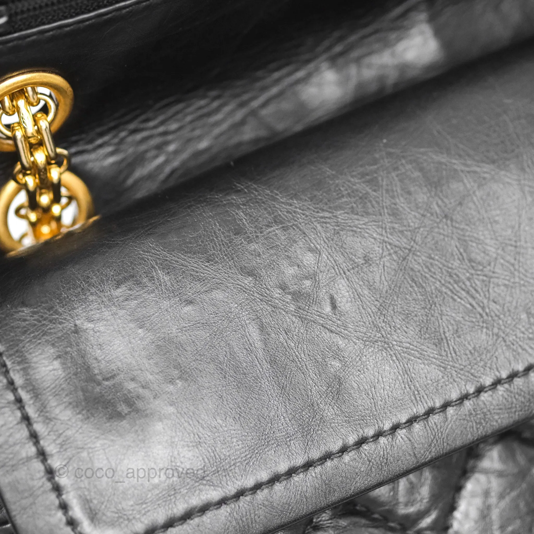 Chanel Reissue 226 Flap Quilted Calfskin Black Gold Hardware