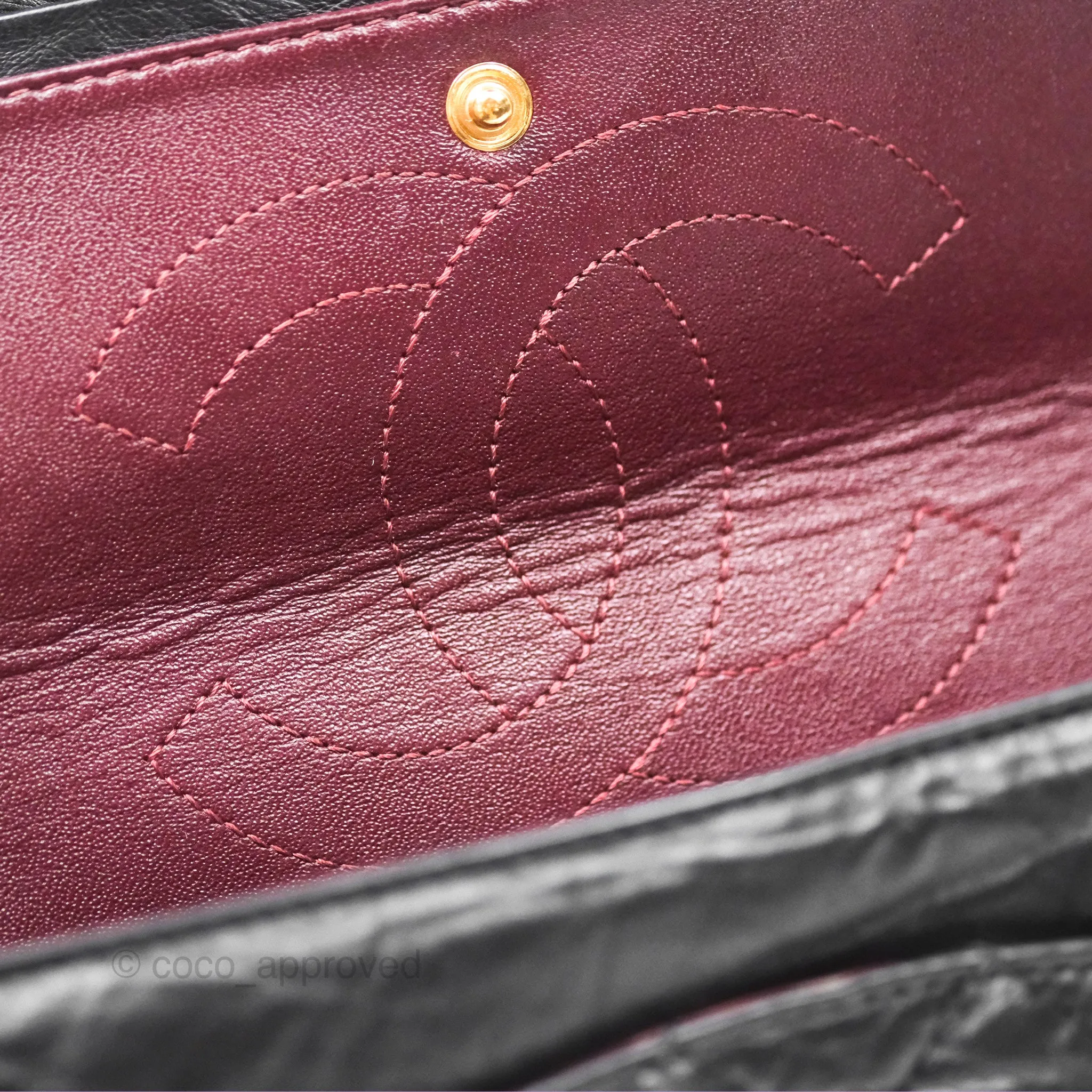 Chanel Reissue 226 Flap Quilted Calfskin Black Gold Hardware