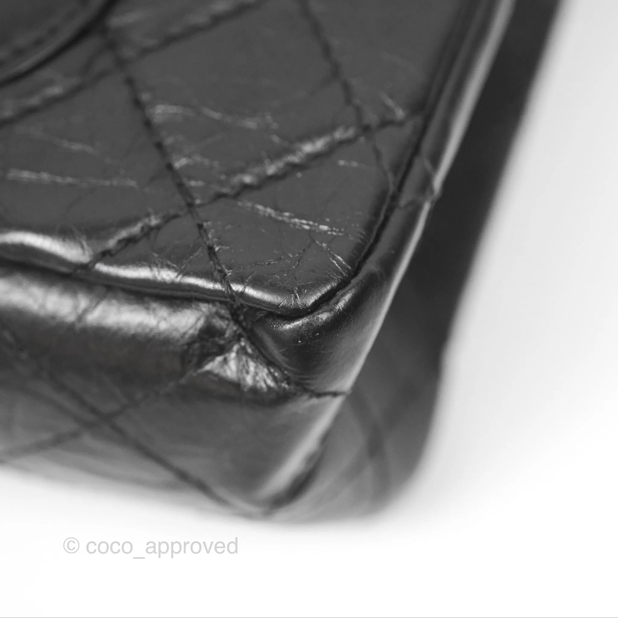 Chanel Reissue 226 Flap Quilted Calfskin Black Gold Hardware