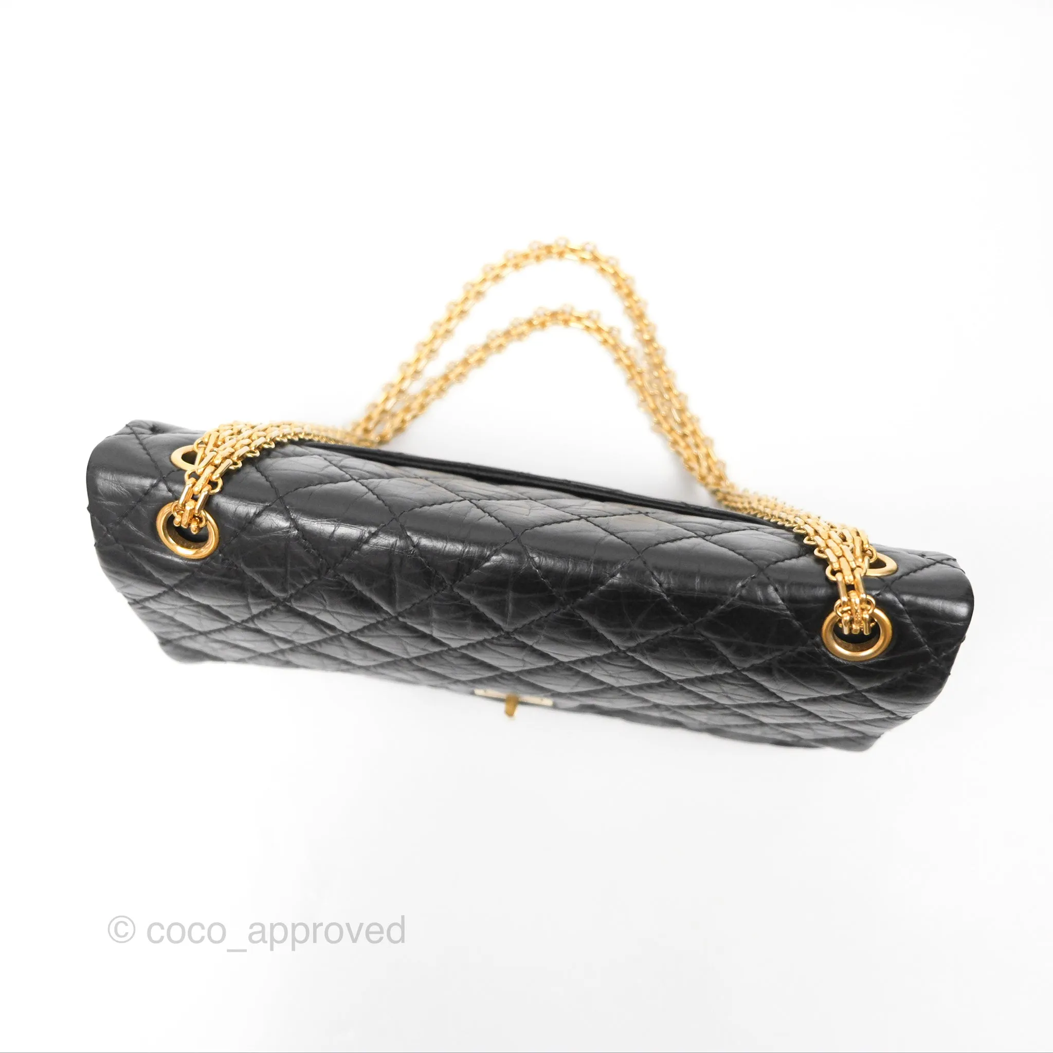 Chanel Reissue 226 Flap Quilted Calfskin Black Gold Hardware