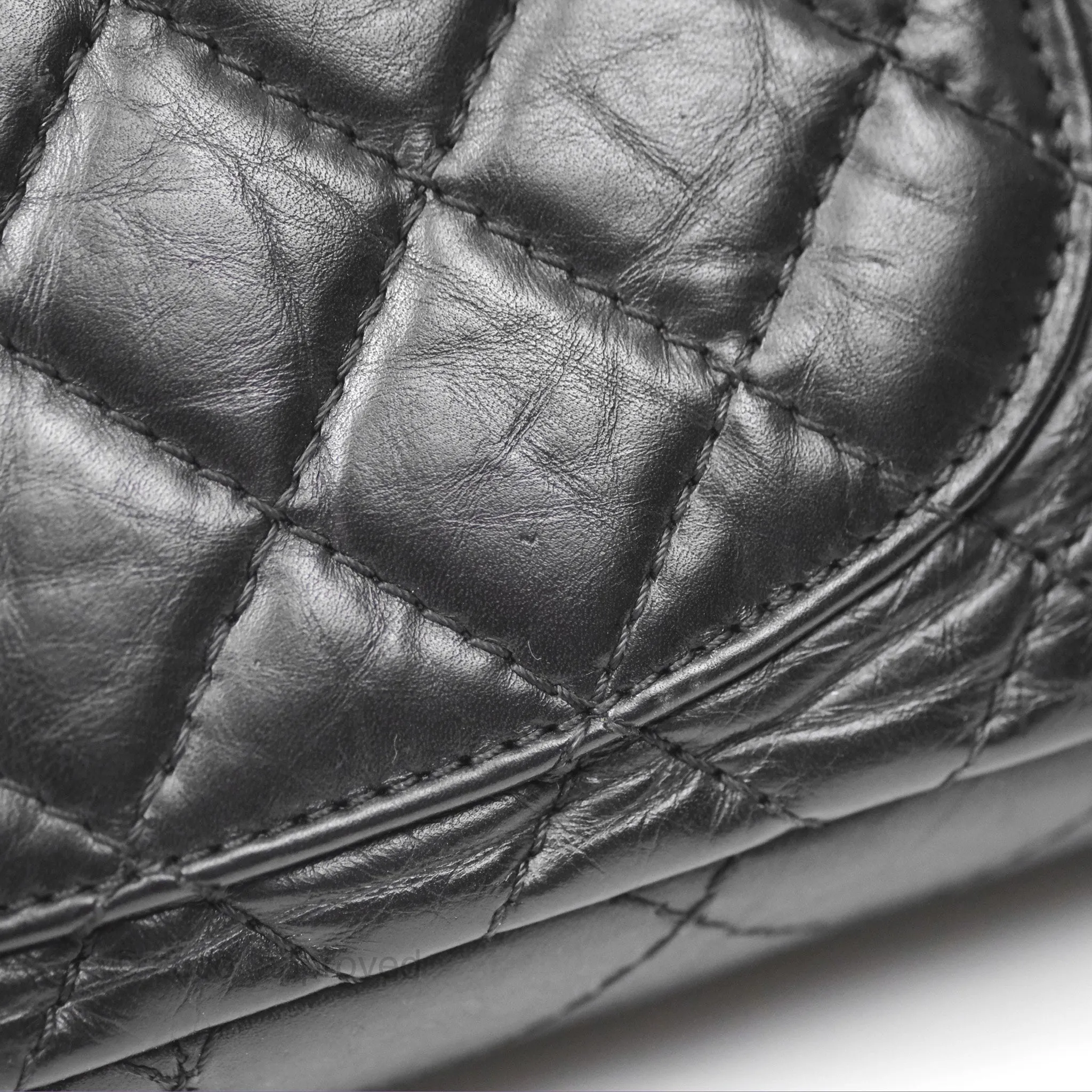 Chanel Reissue 226 Flap Quilted Calfskin Black Gold Hardware