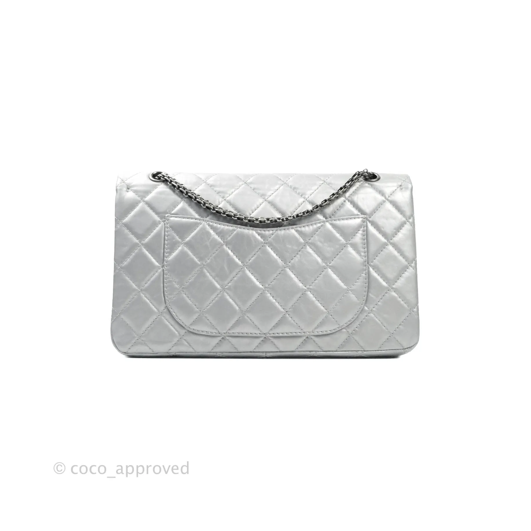 Chanel Reissue 227 Quilted Aged Calfskin Silver Ruthenium Hardware