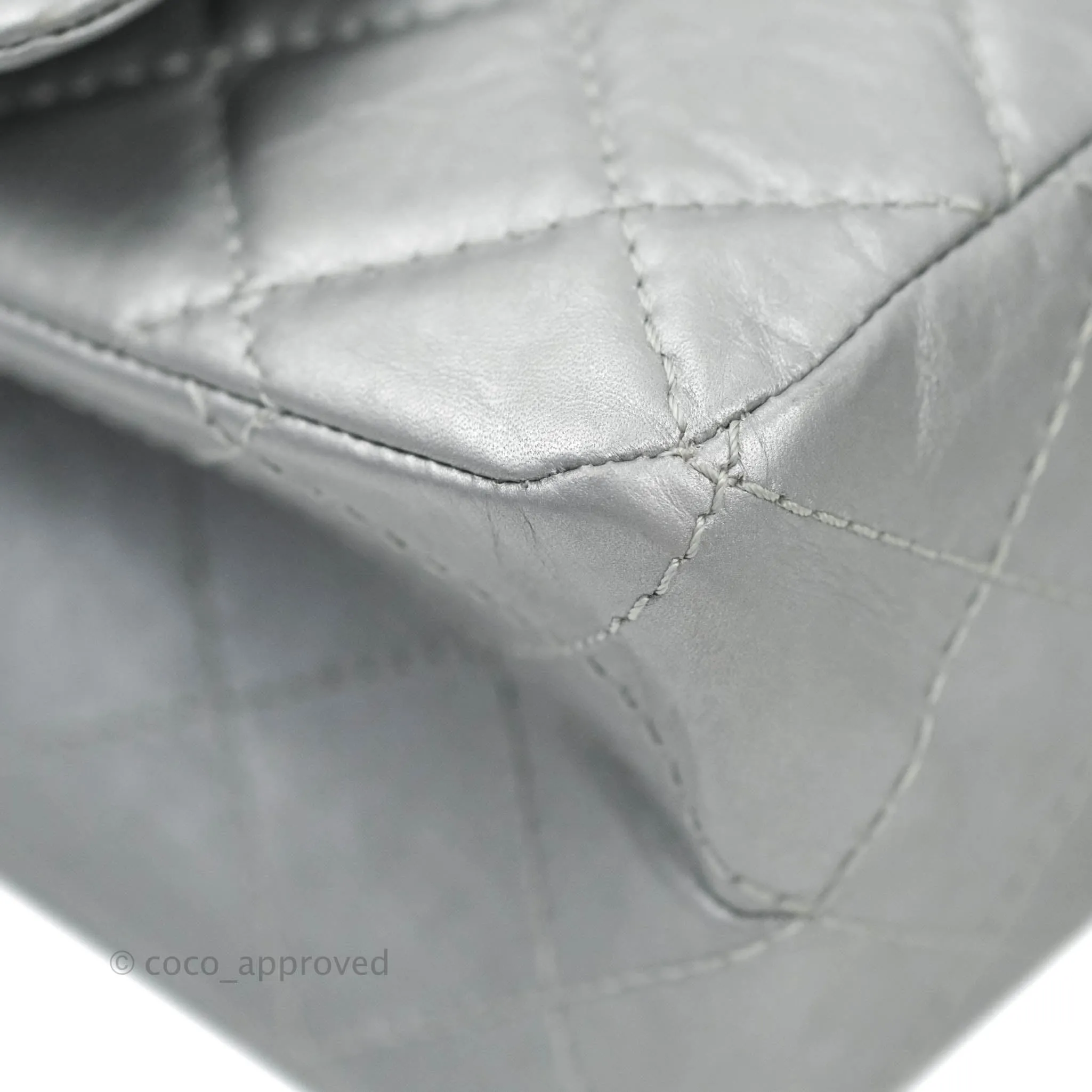Chanel Reissue 227 Quilted Aged Calfskin Silver Ruthenium Hardware