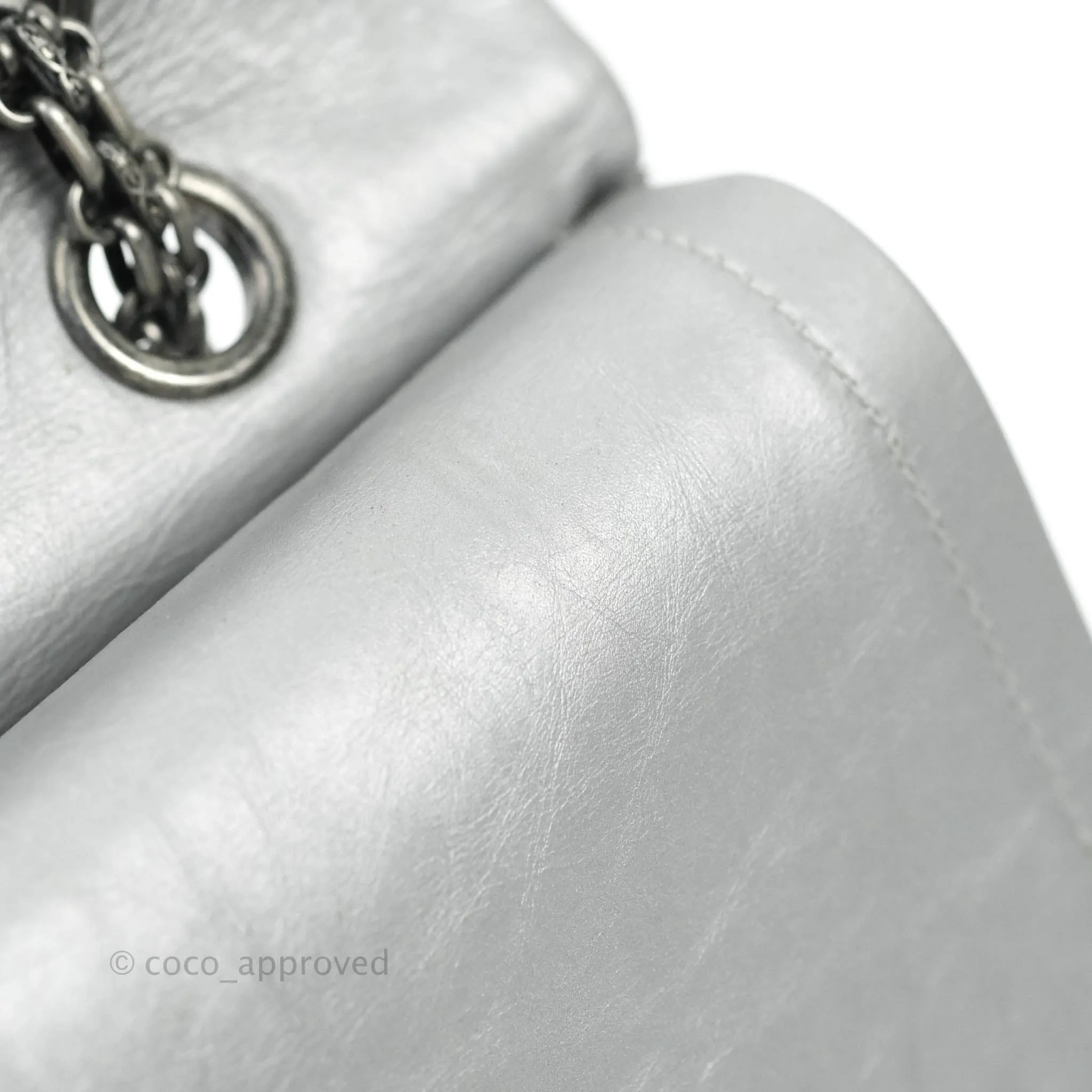 Chanel Reissue 227 Quilted Aged Calfskin Silver Ruthenium Hardware