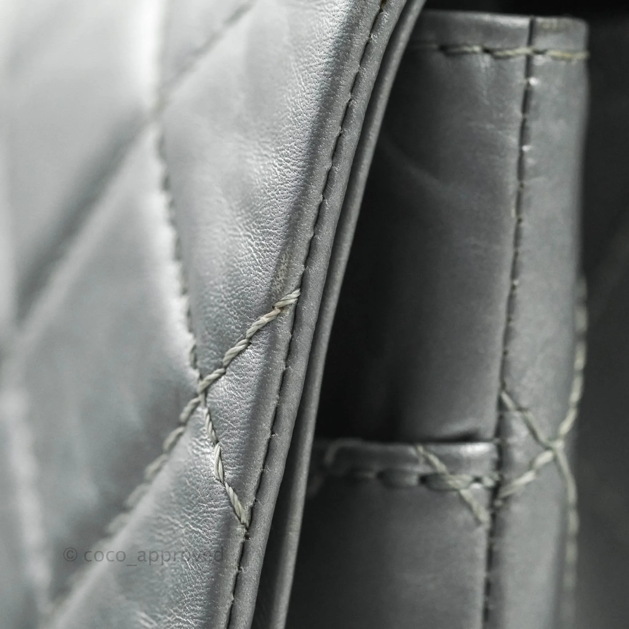 Chanel Reissue 227 Quilted Aged Calfskin Silver Ruthenium Hardware