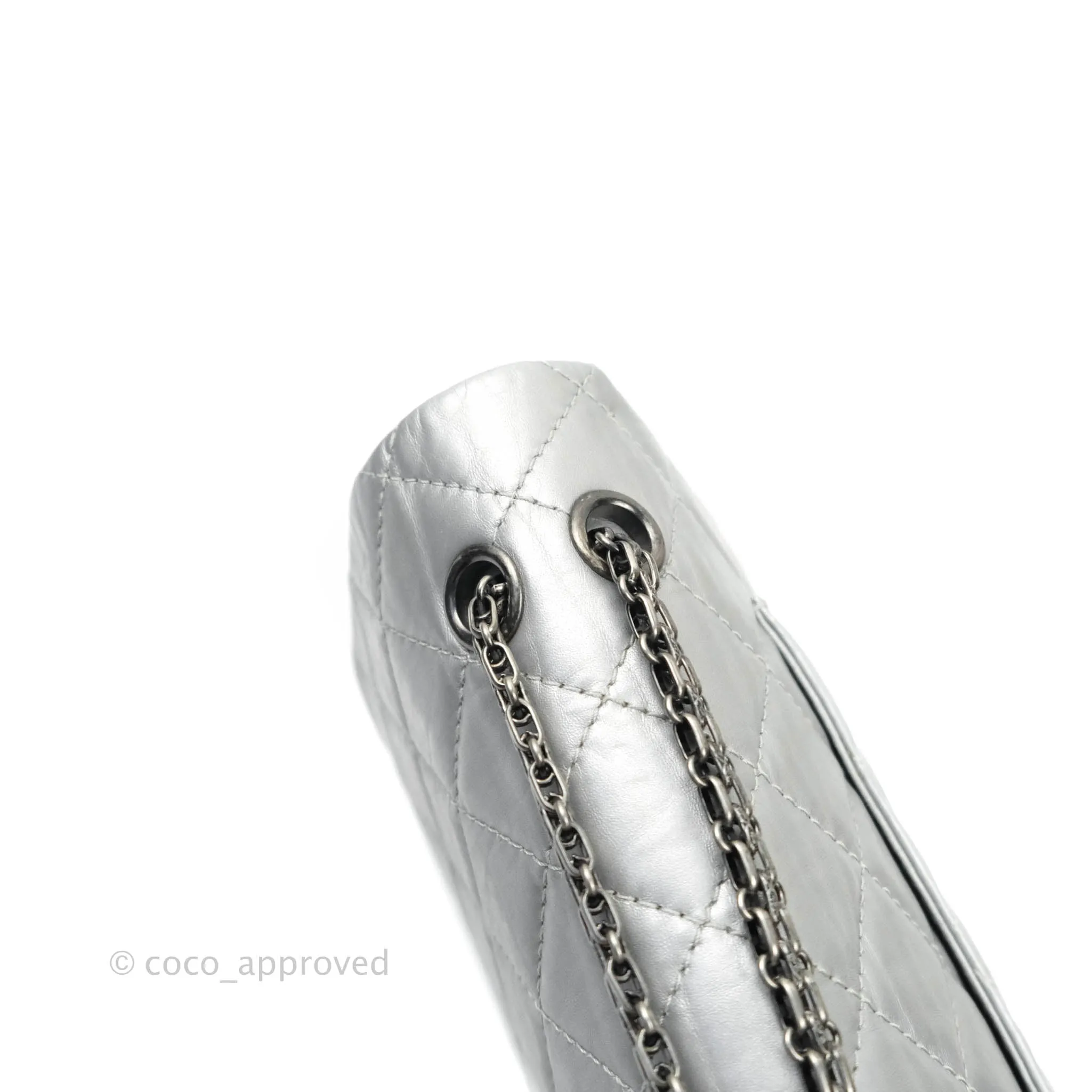 Chanel Reissue 227 Quilted Aged Calfskin Silver Ruthenium Hardware