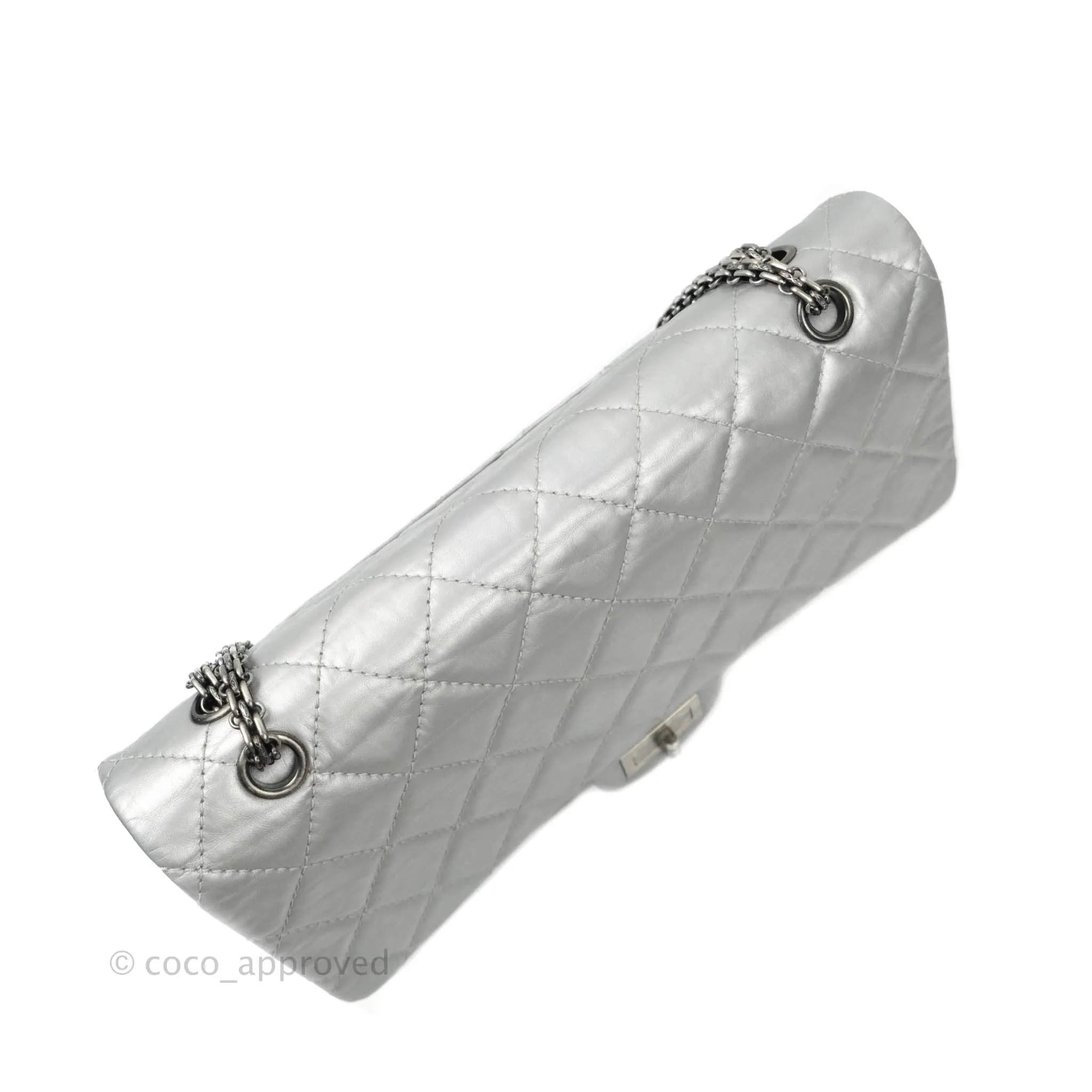 Chanel Reissue 227 Quilted Aged Calfskin Silver Ruthenium Hardware