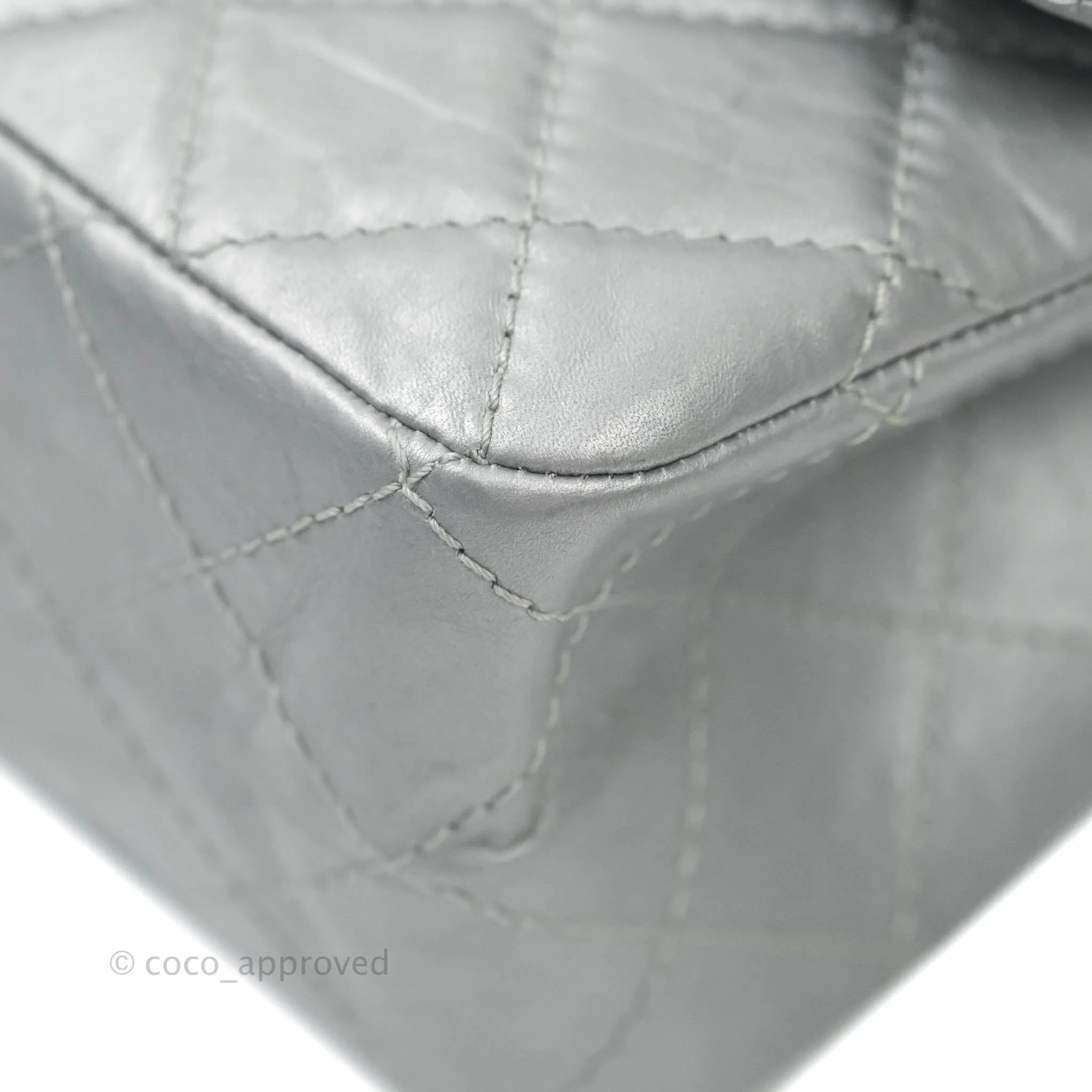 Chanel Reissue 227 Quilted Aged Calfskin Silver Ruthenium Hardware