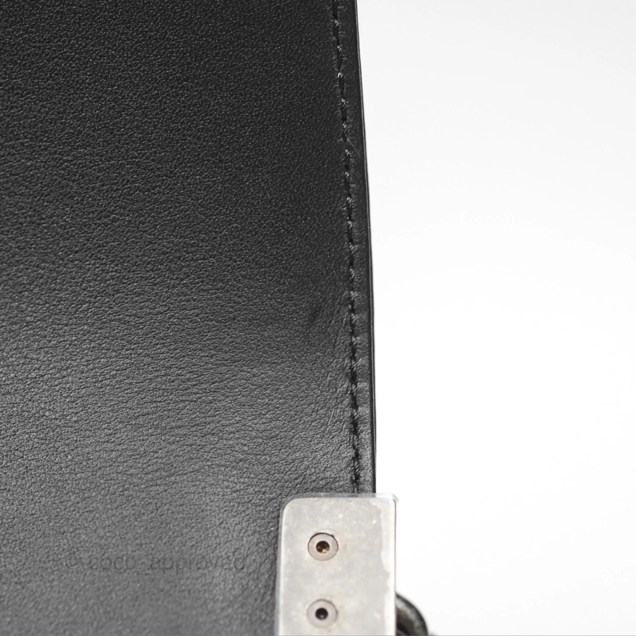 Chanel Small Boy Black Calfskin Ruthenium Hardware