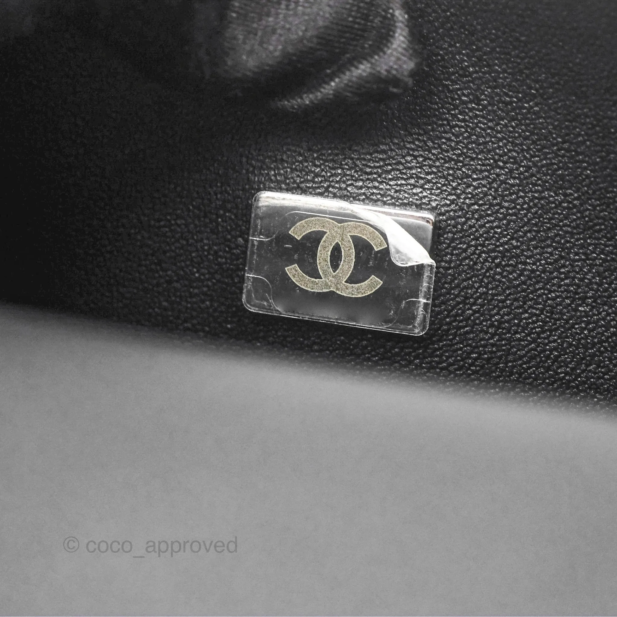 Chanel Small Boy Black Calfskin Ruthenium Hardware