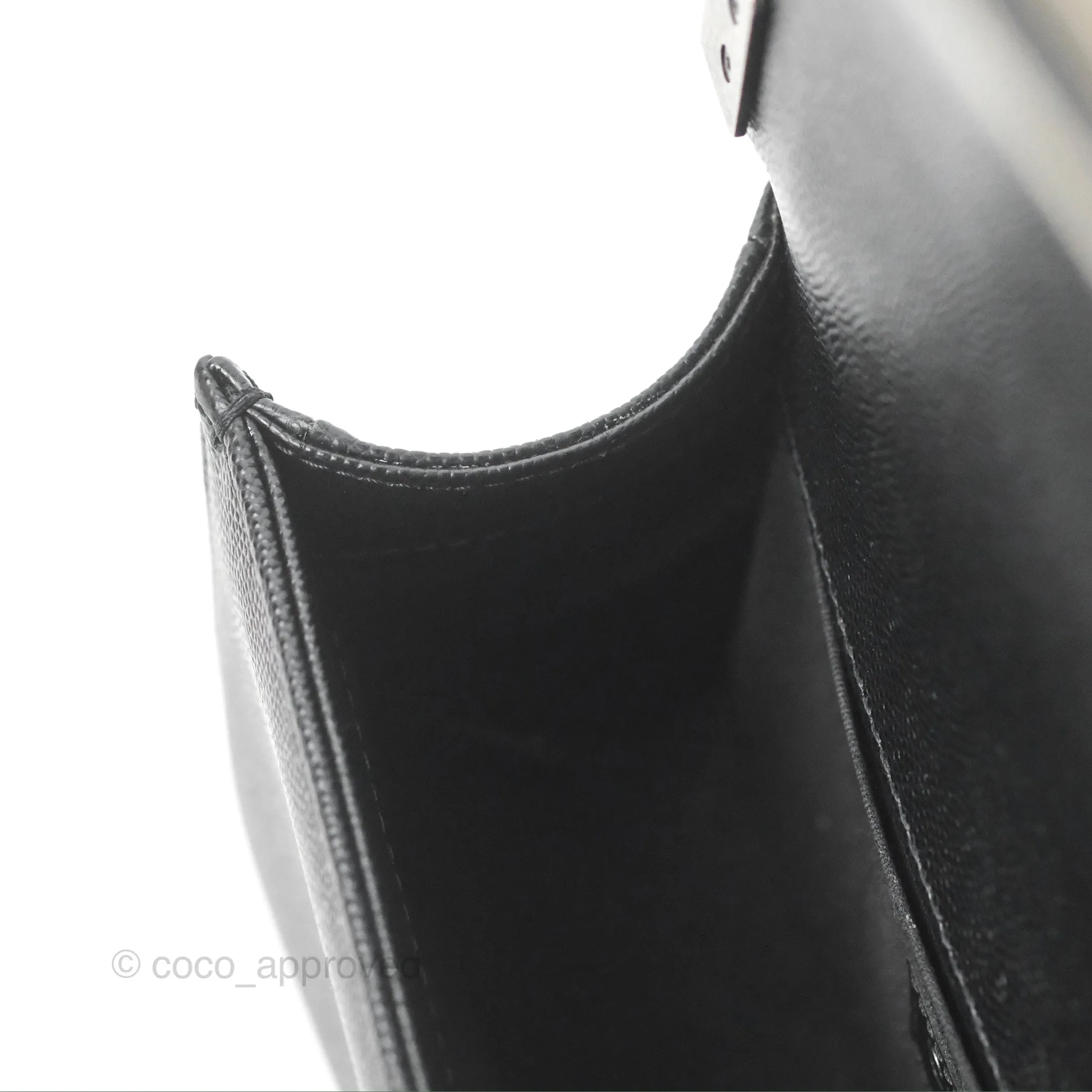 Chanel Small Boy Black Caviar Ruthenium Hardware