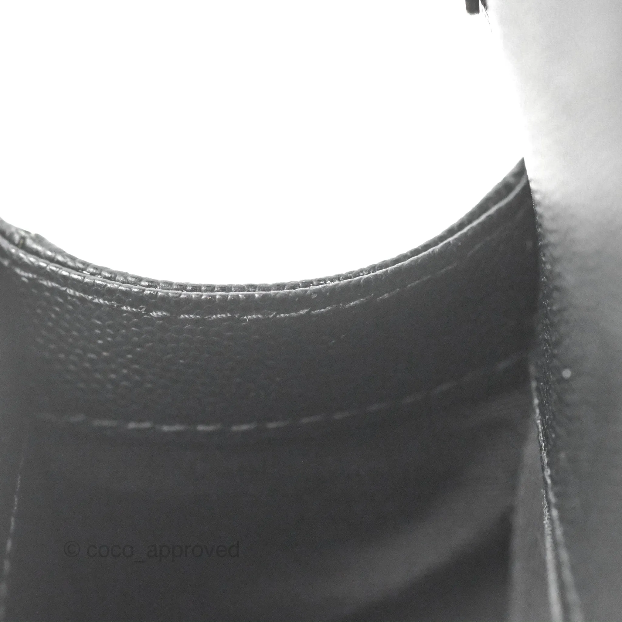 Chanel Small Boy Black Caviar Ruthenium Hardware