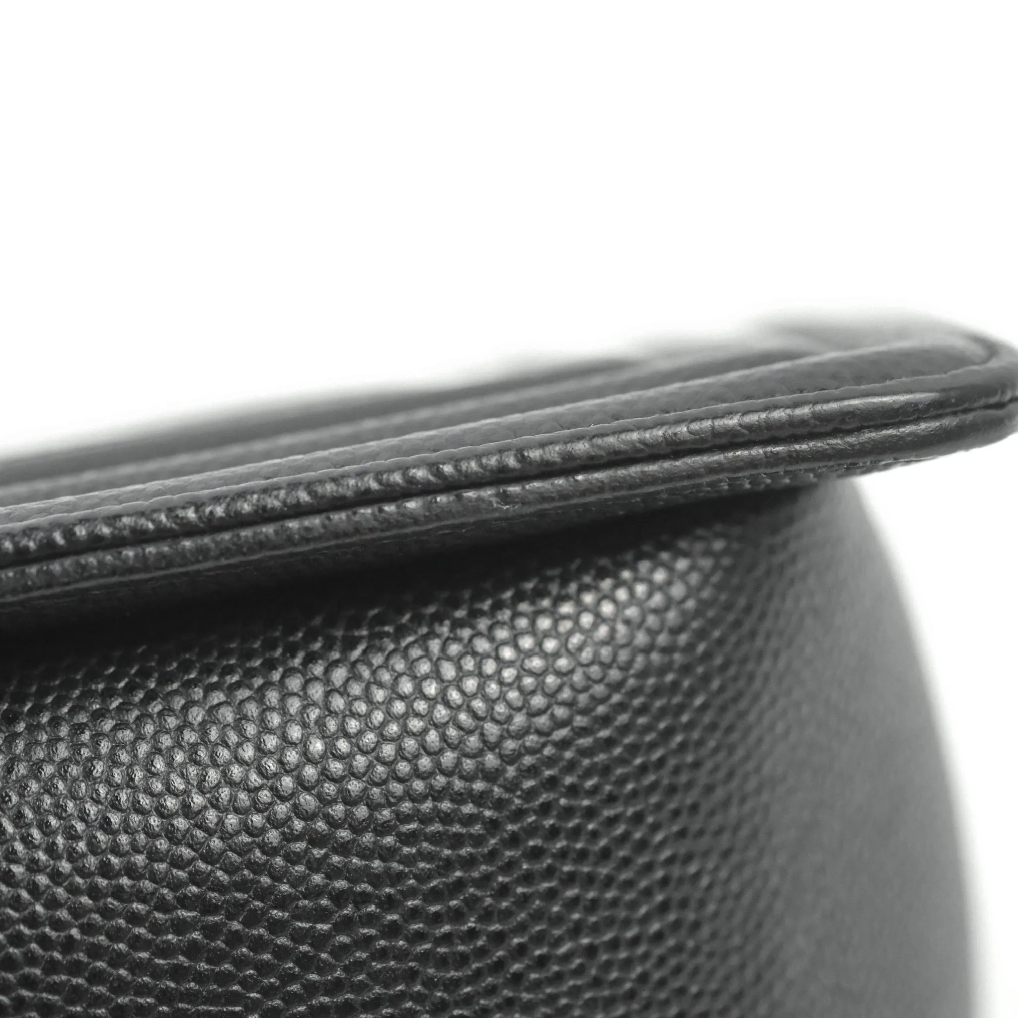 Chanel Small Boy Chevron Black Caviar Ruthenium Hardware