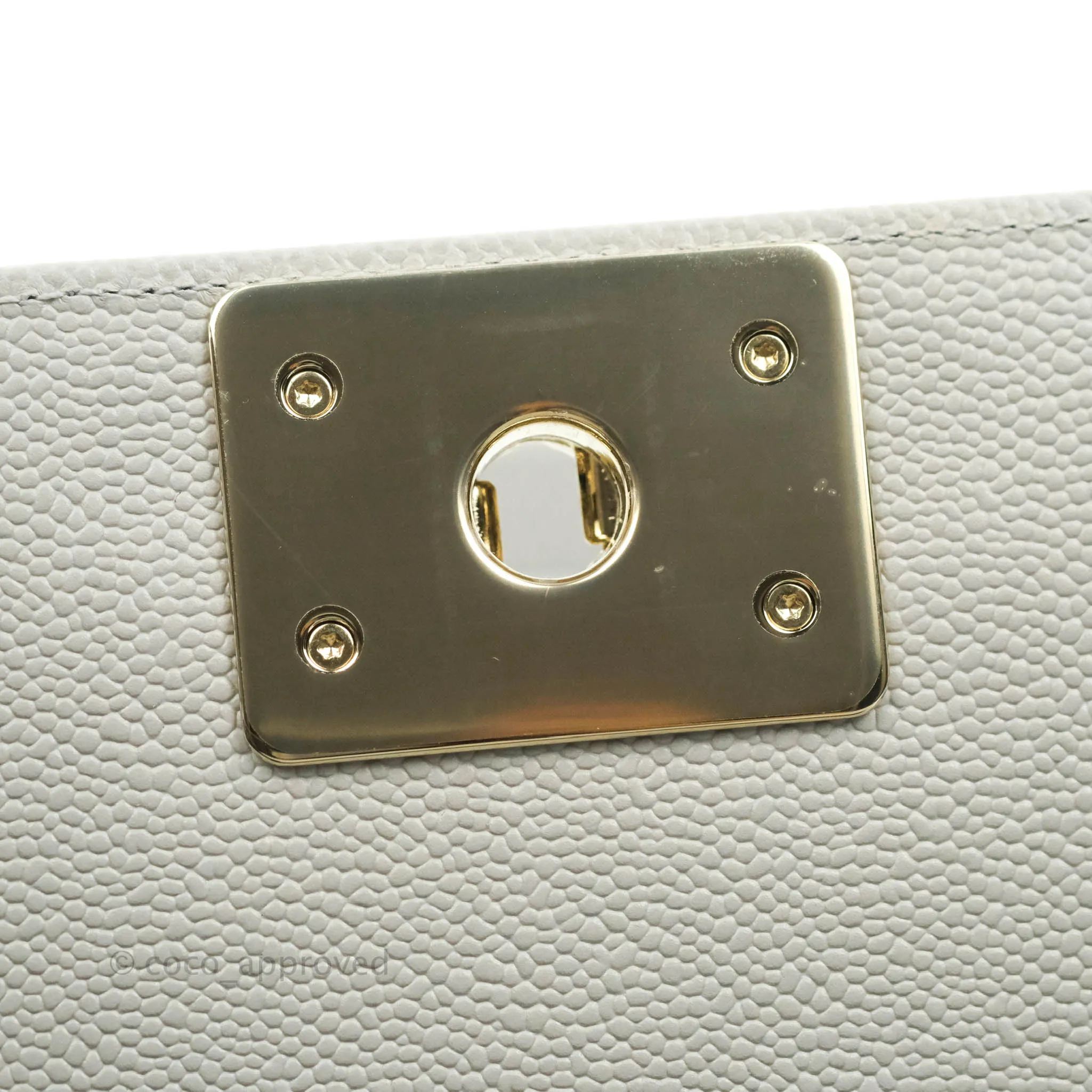 Chanel Small Boy Grey Caviar Gold Hardware