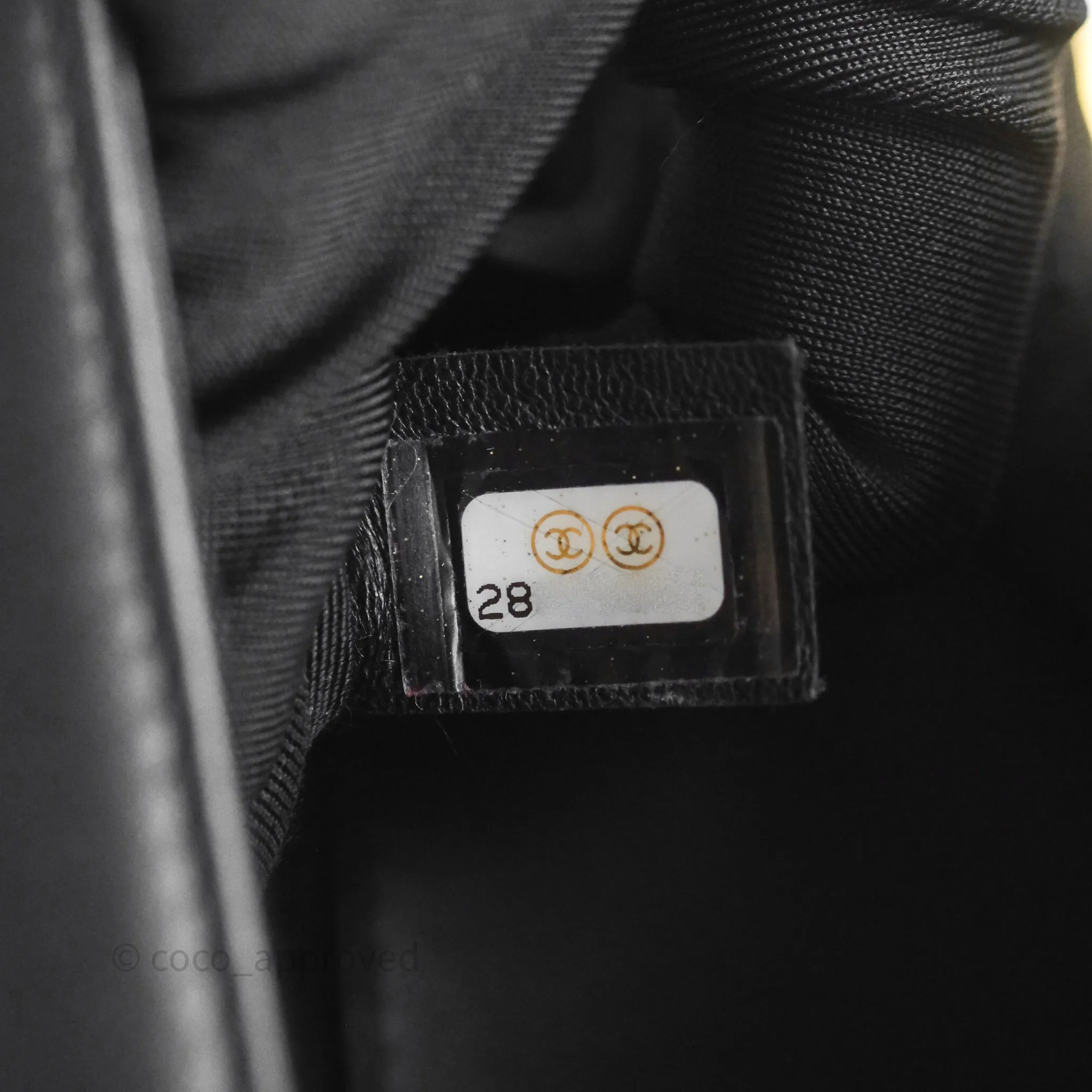 Chanel Small Boy Quilted Black Calfskin Aged Gold Hardware