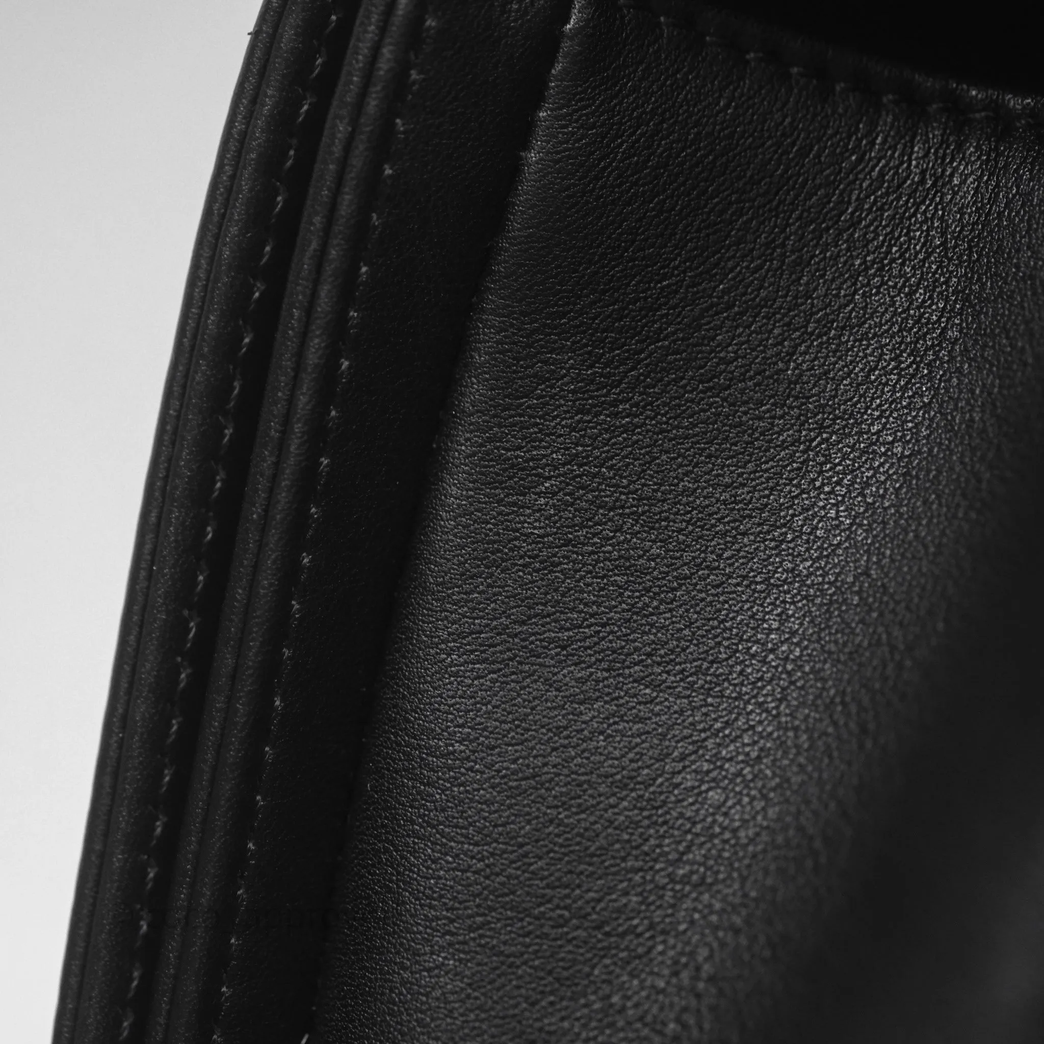 Chanel Small Boy Quilted Black Calfskin Aged Gold Hardware