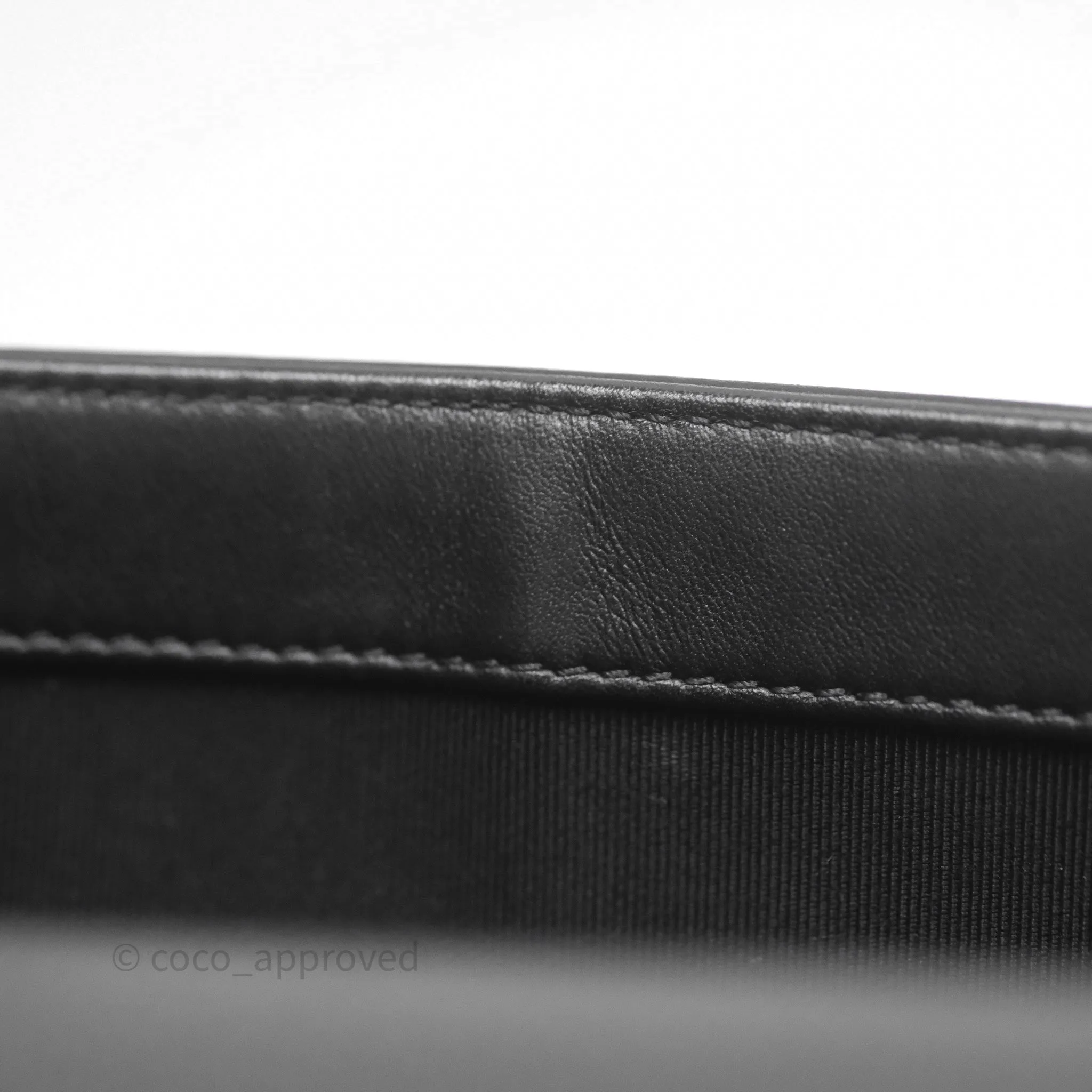 Chanel Small Boy Quilted Black Calfskin Aged Gold Hardware