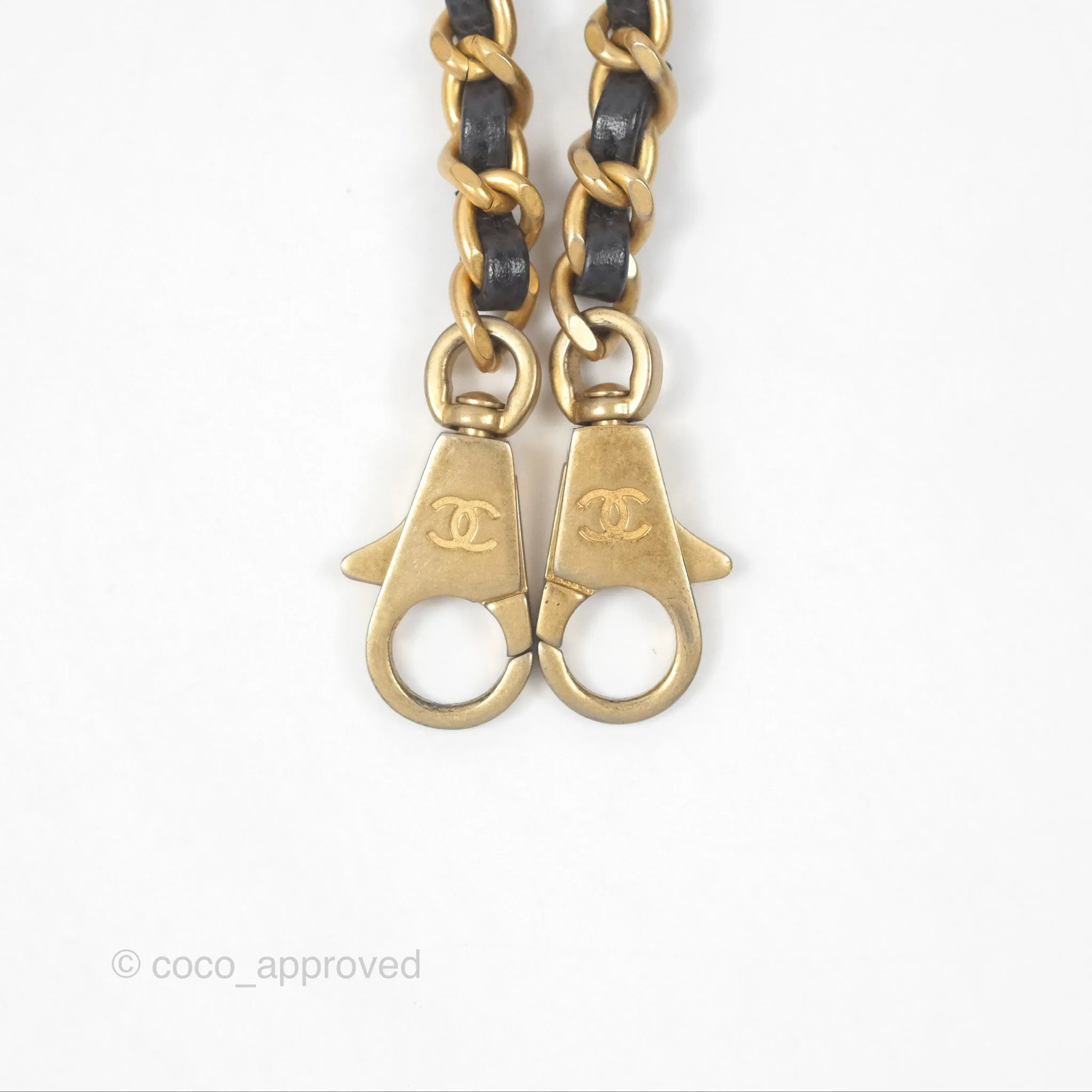 Chanel Small Coco Handle Chevron Dark Grey Caviar Aged Gold Hardware