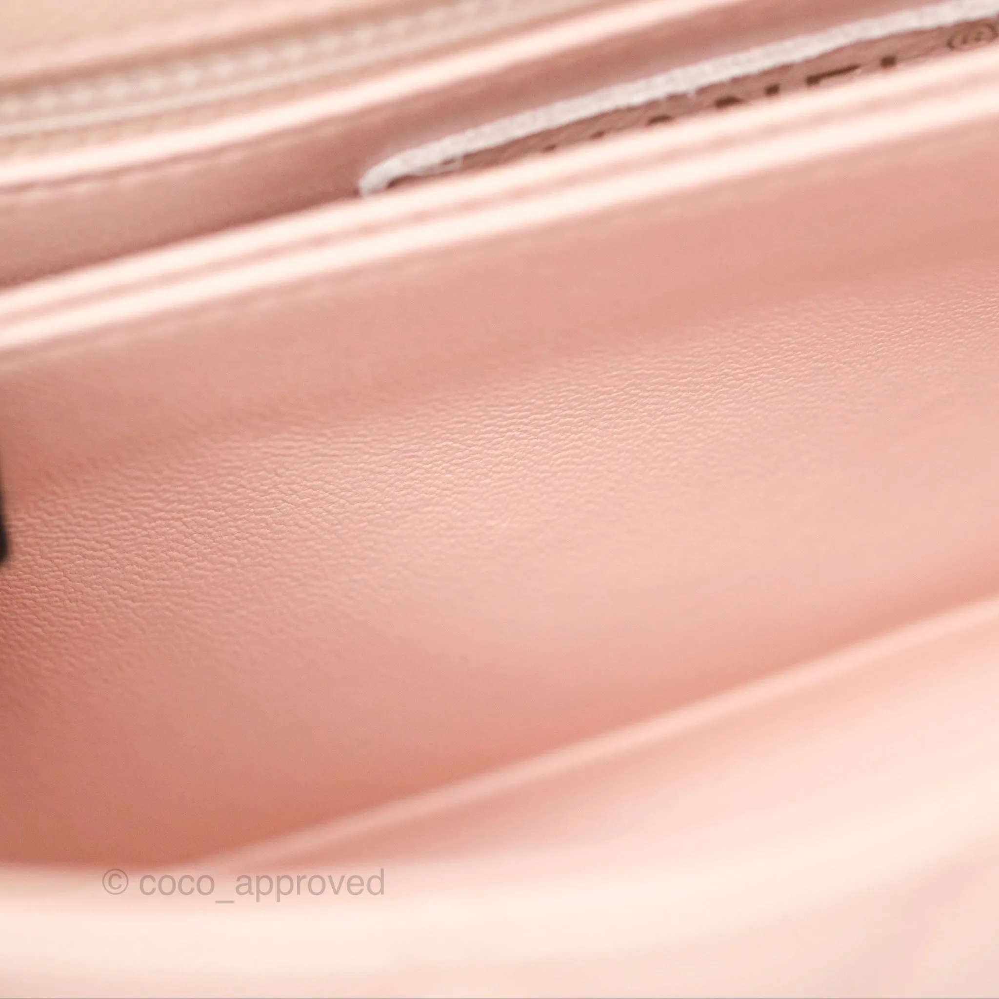 Chanel Small Coco Handle Light Pink Caviar Gold Hardware
