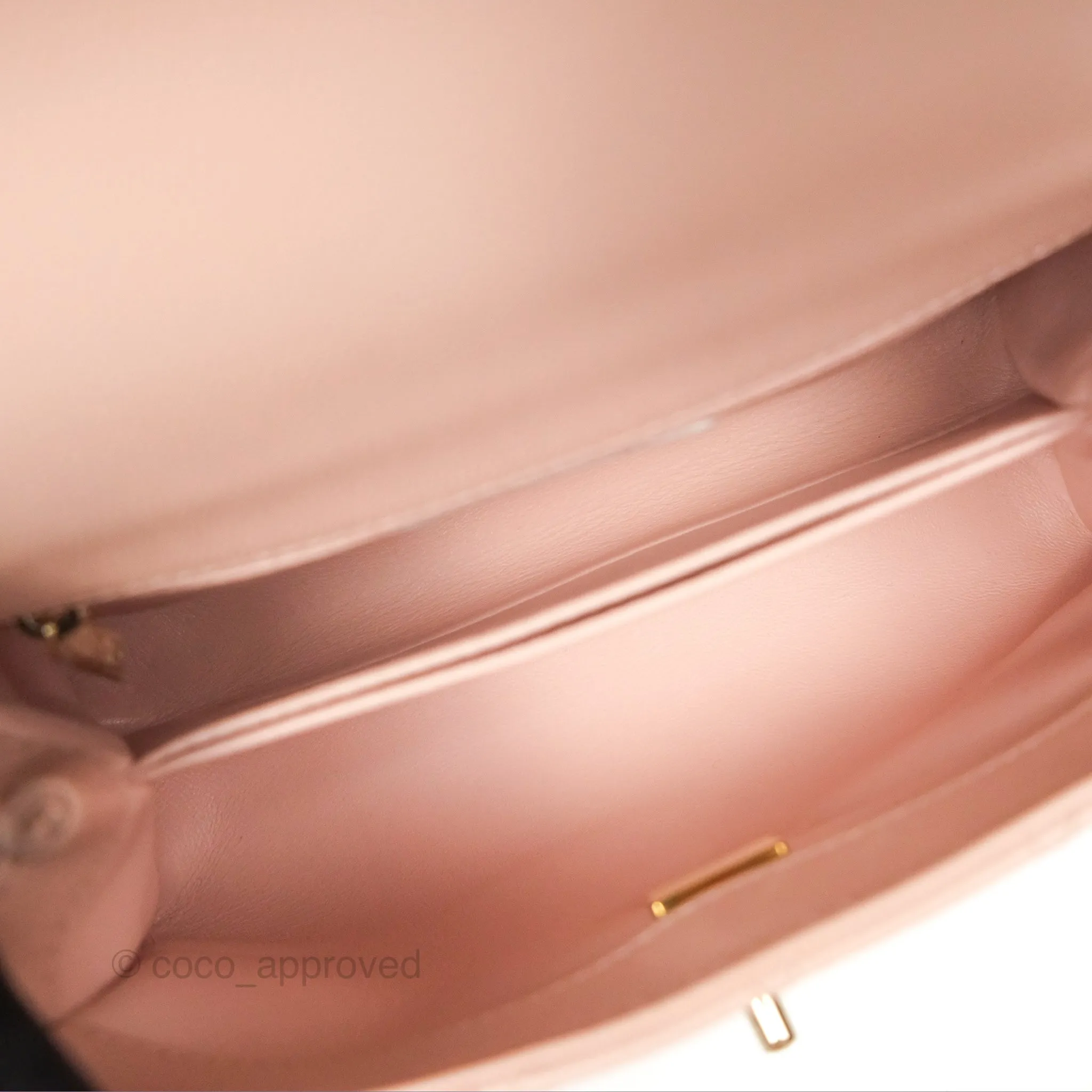 Chanel Small Coco Handle Light Pink Caviar Gold Hardware