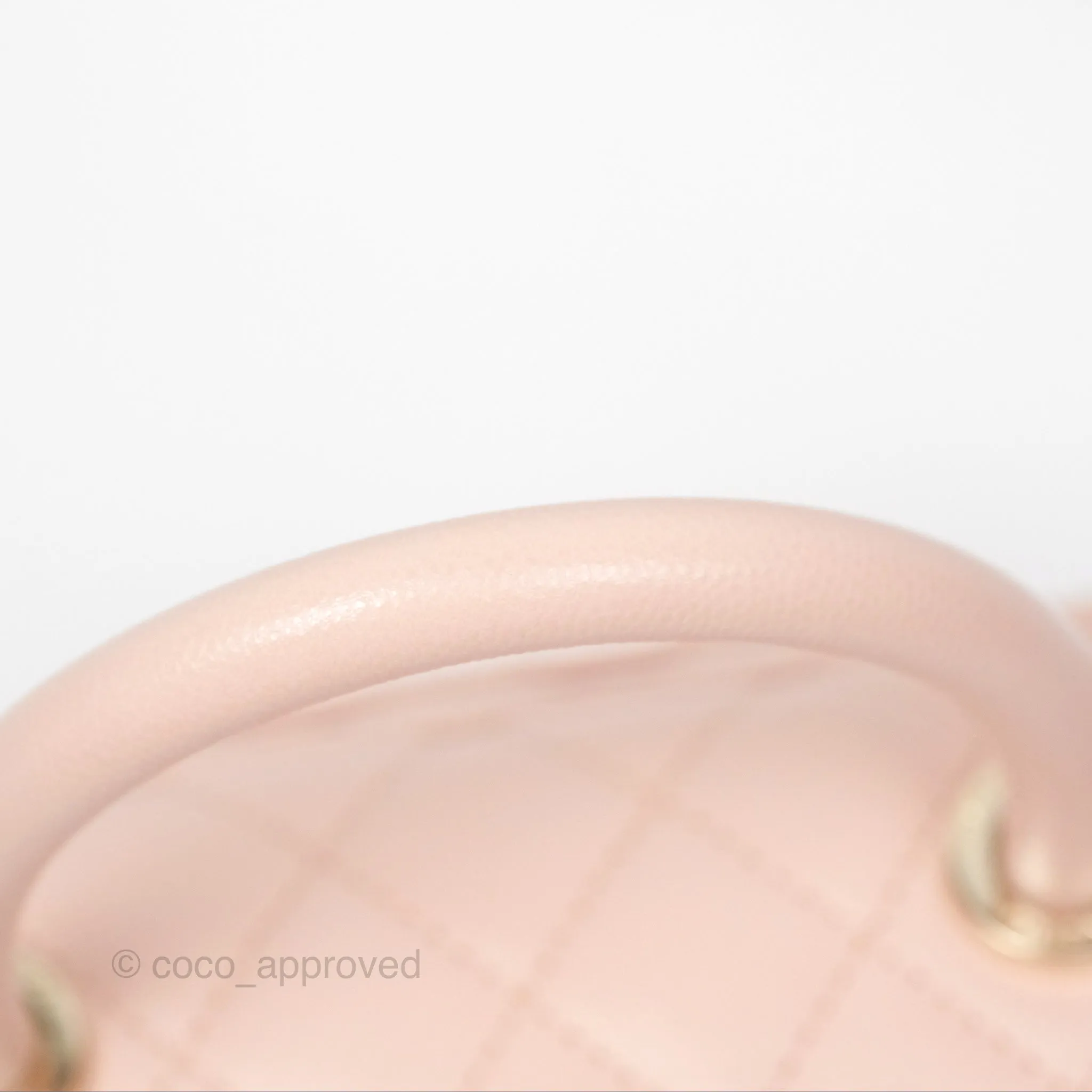 Chanel Small Coco Handle Light Pink Caviar Gold Hardware