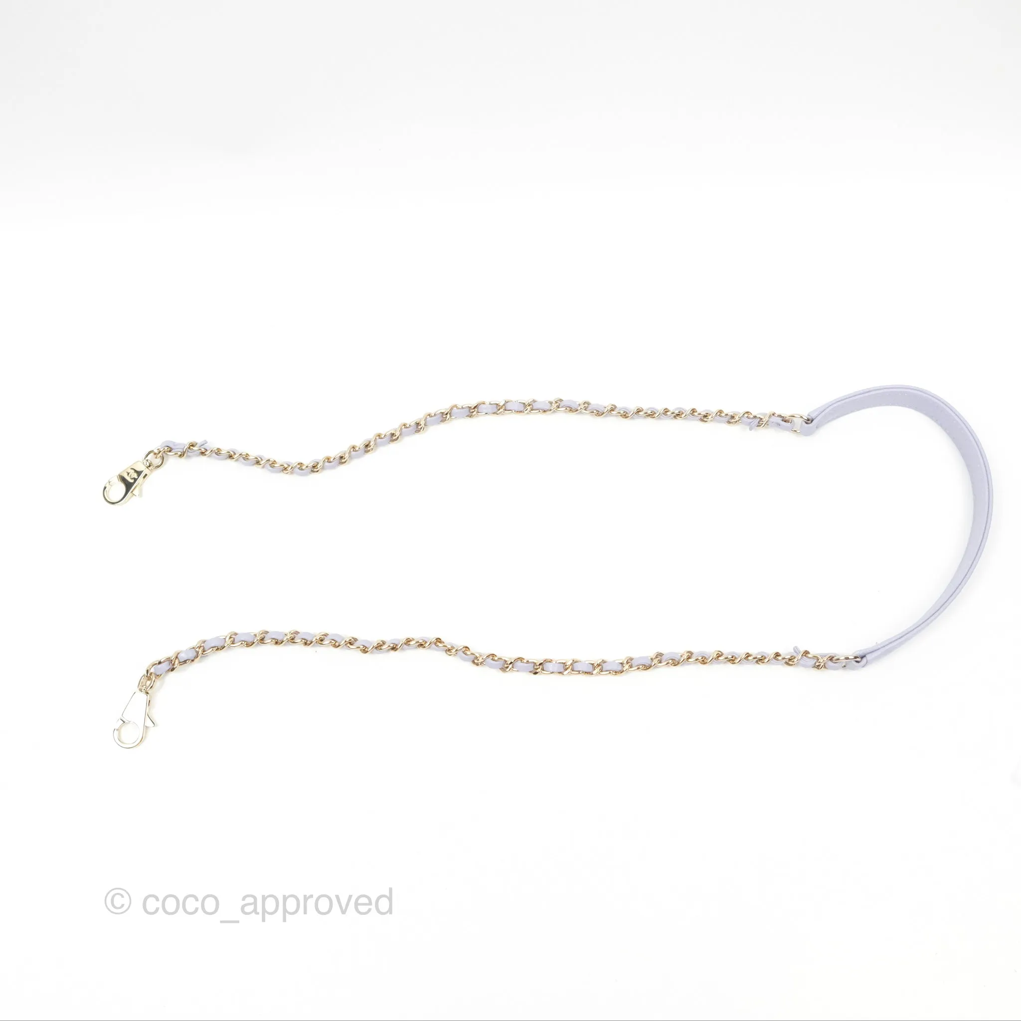 Chanel Small Coco Handle Lilac Caviar Gold Hardware