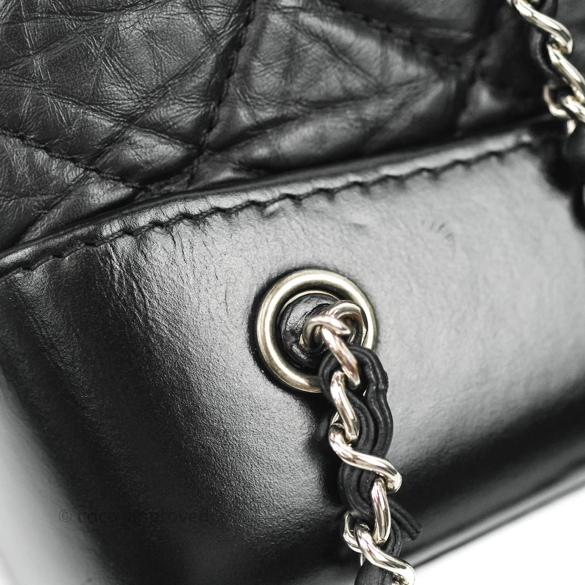 Chanel Small Gabrielle Backpack Black Aged Calfskin