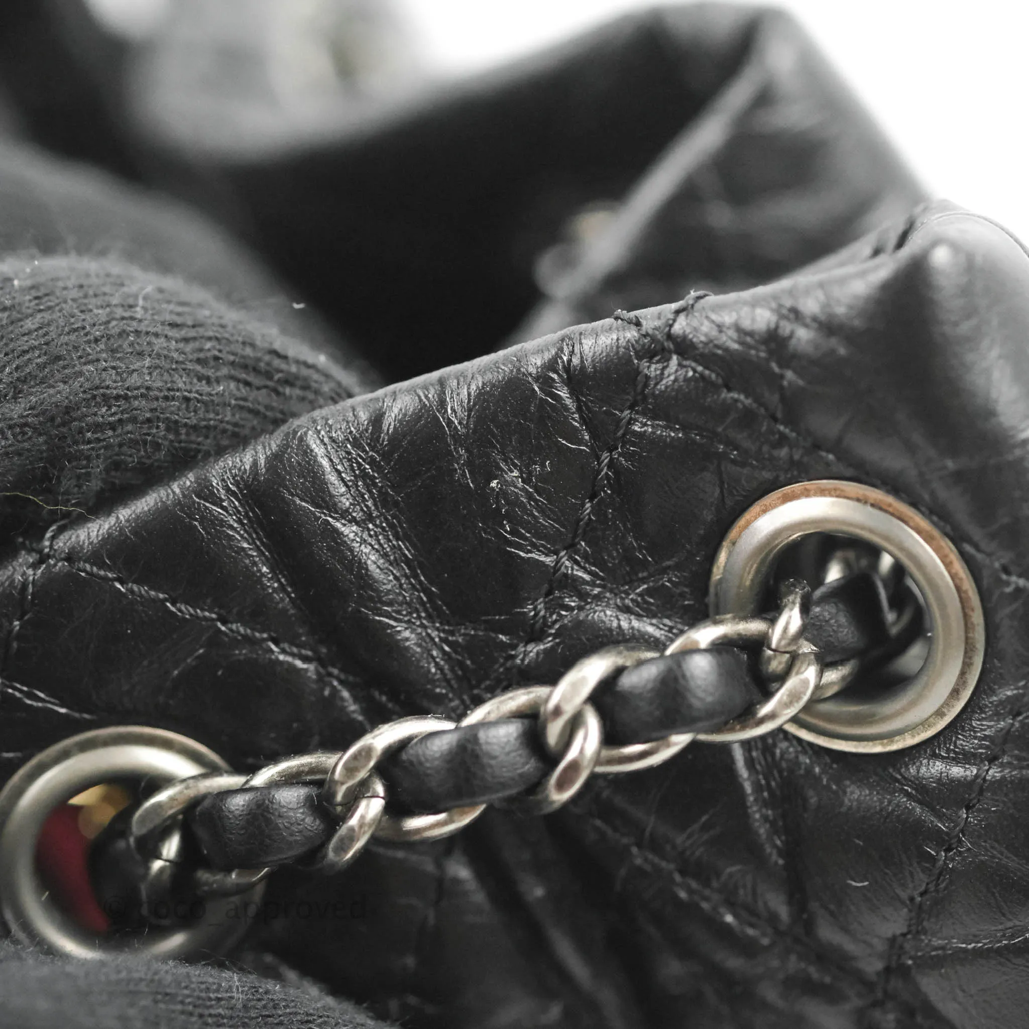 Chanel Small Gabrielle Backpack Black Aged Calfskin