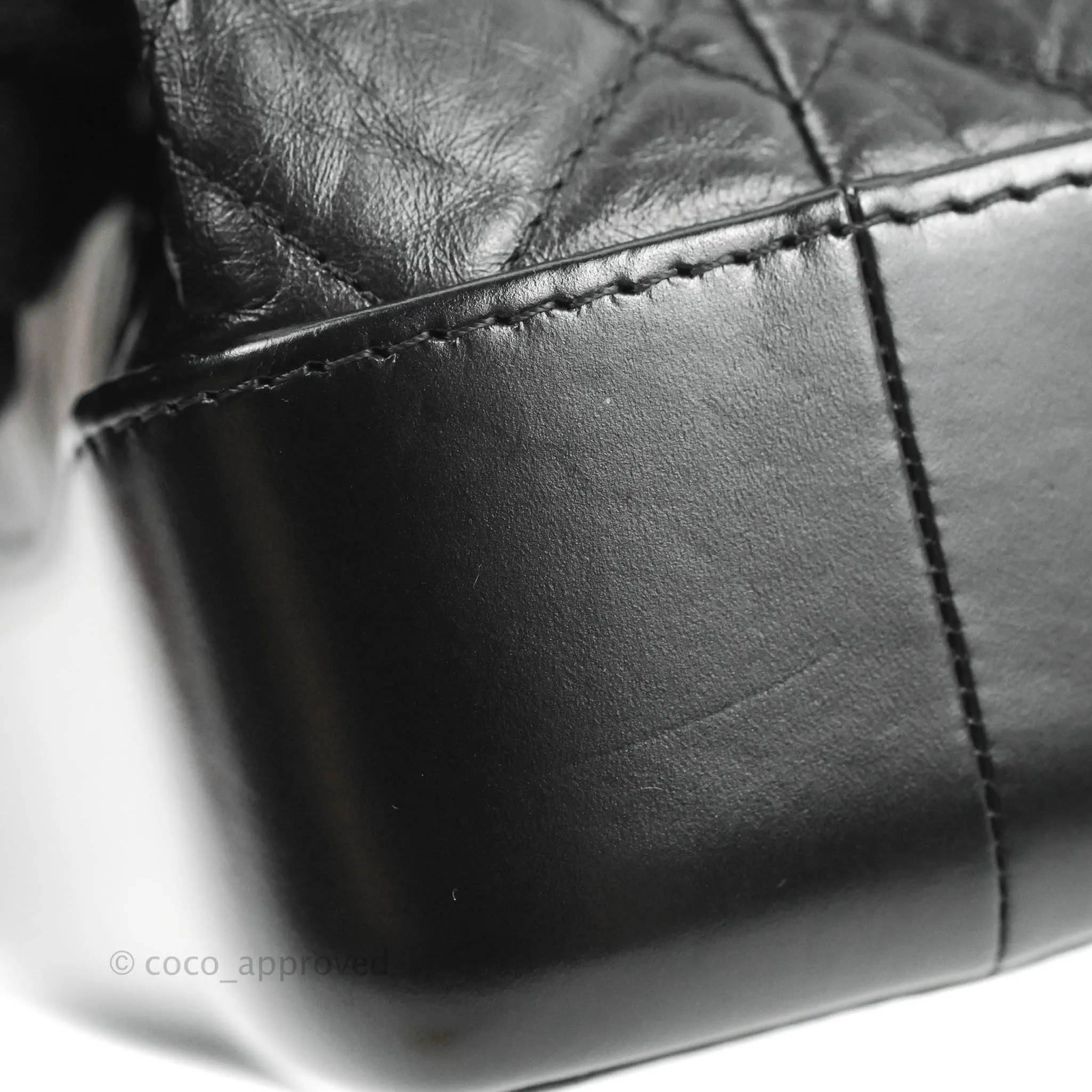 Chanel Small Gabrielle Backpack Black Aged Calfskin