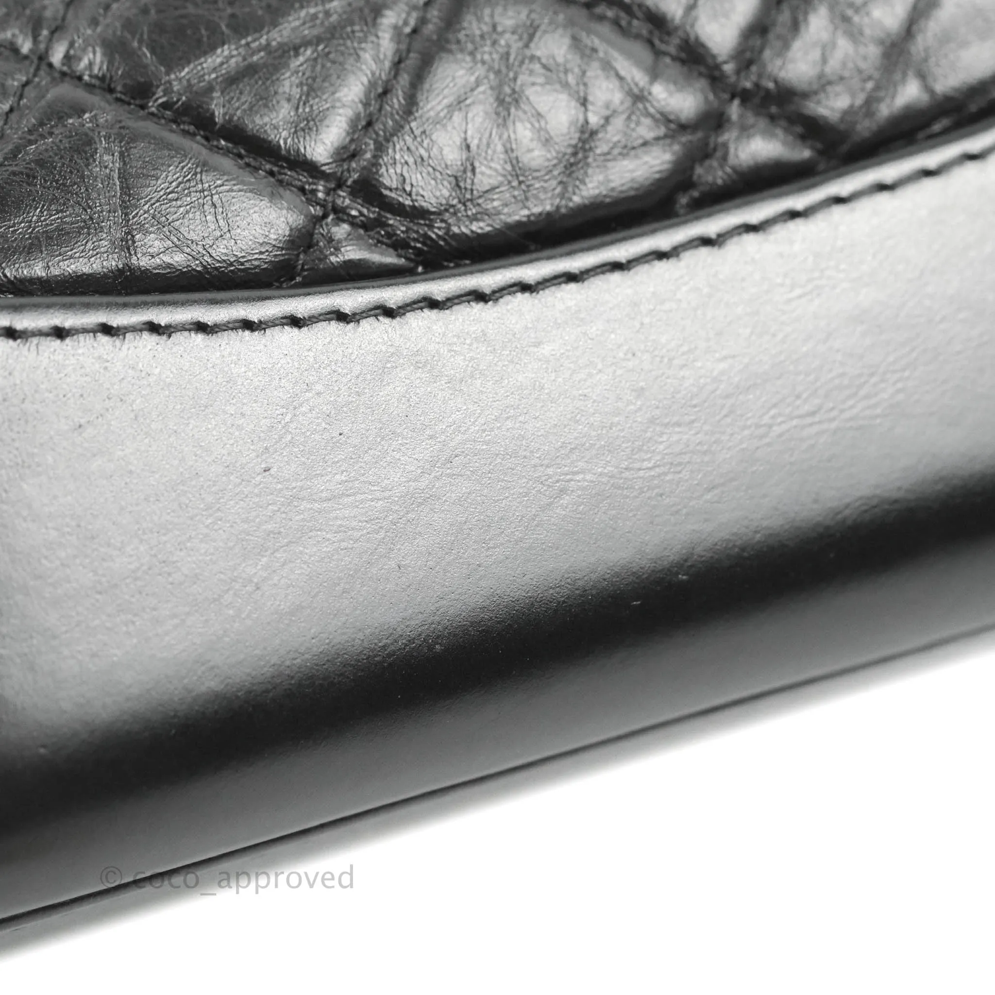 Chanel Small Gabrielle Backpack Black Aged Calfskin