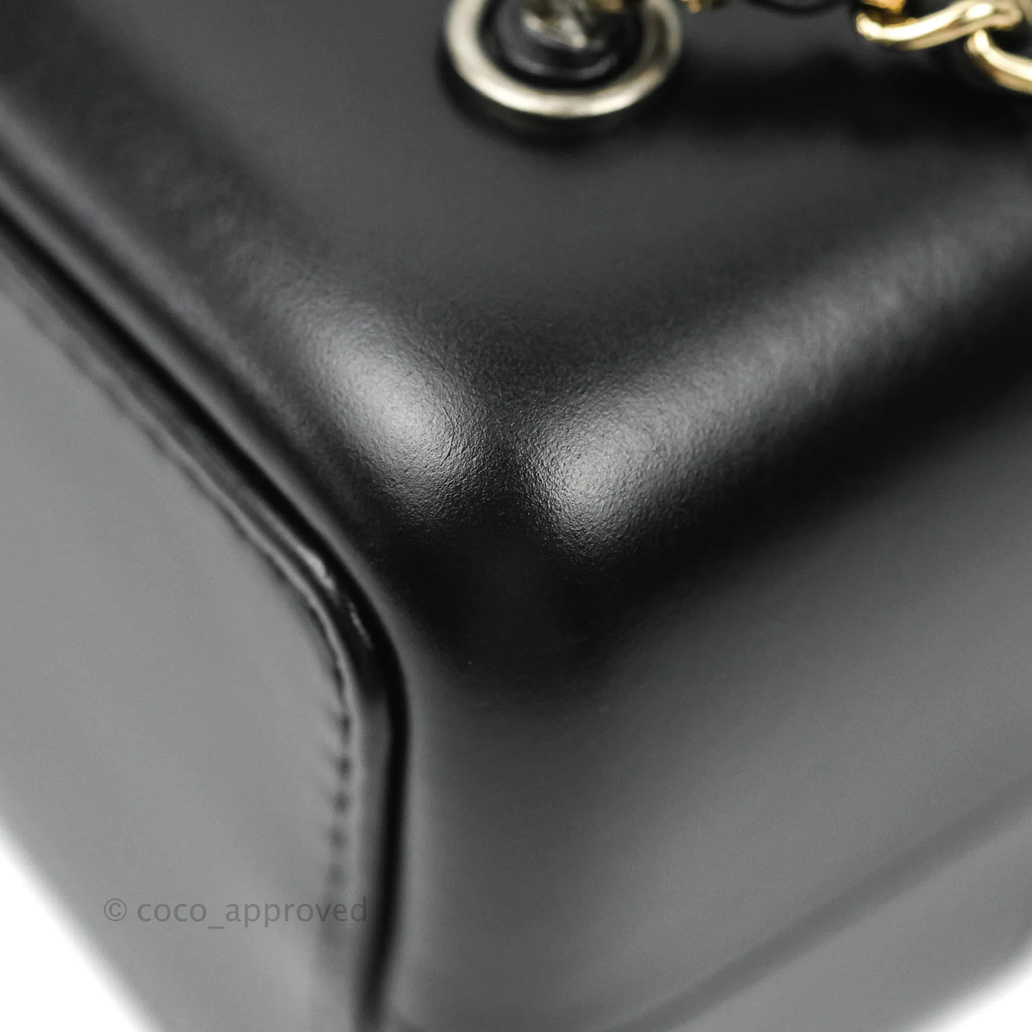 Chanel Small Gabrielle Backpack Black Aged Calfskin