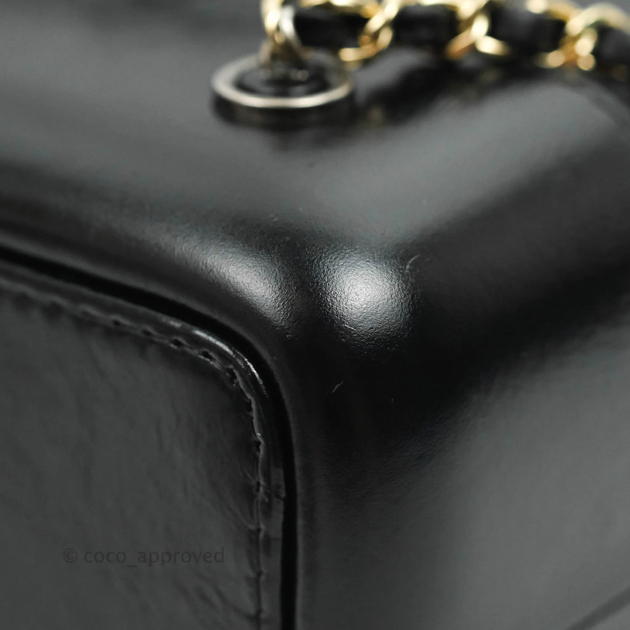Chanel Small Gabrielle Backpack Black Aged Calfskin