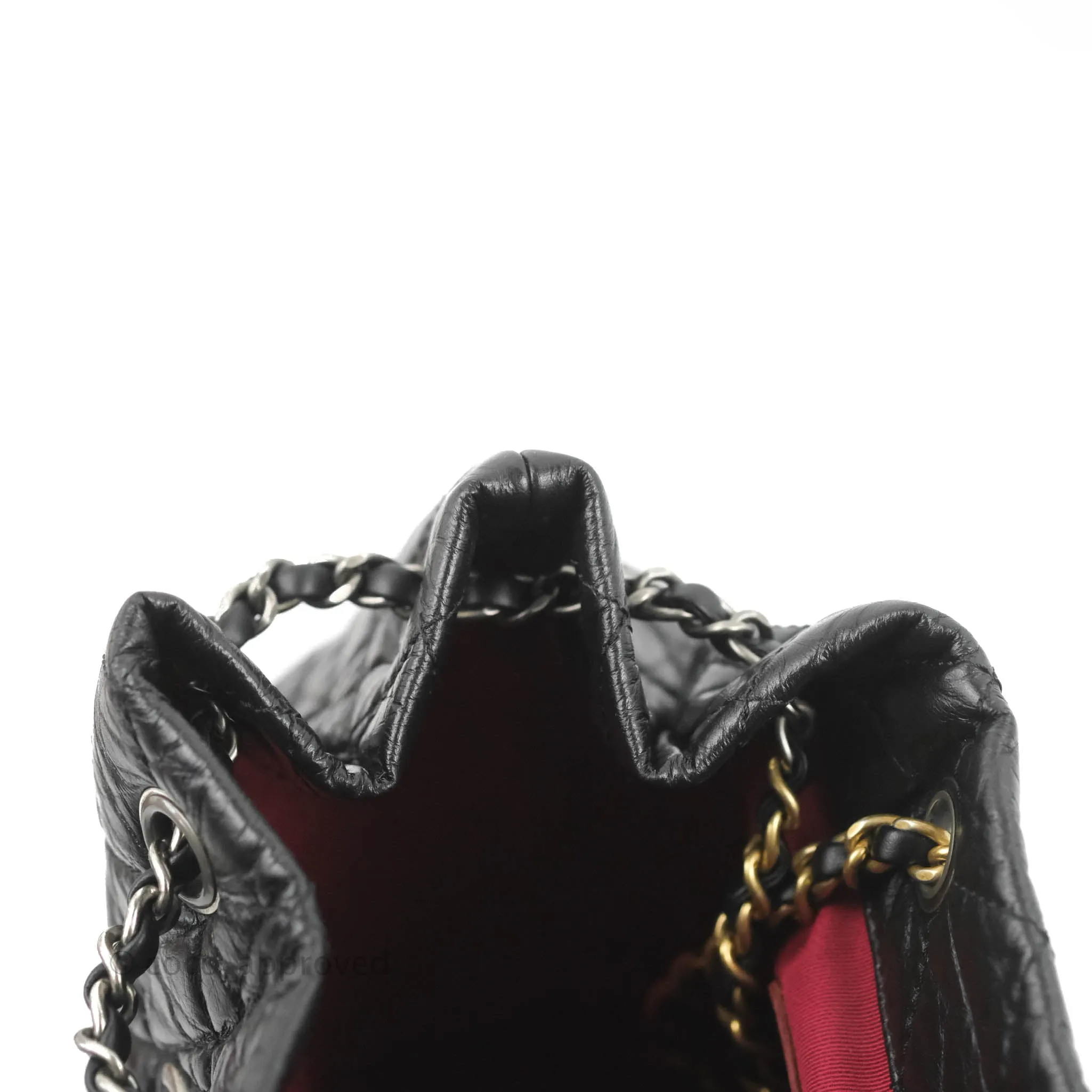 Chanel Small Gabrielle Backpack Black Aged Calfskin