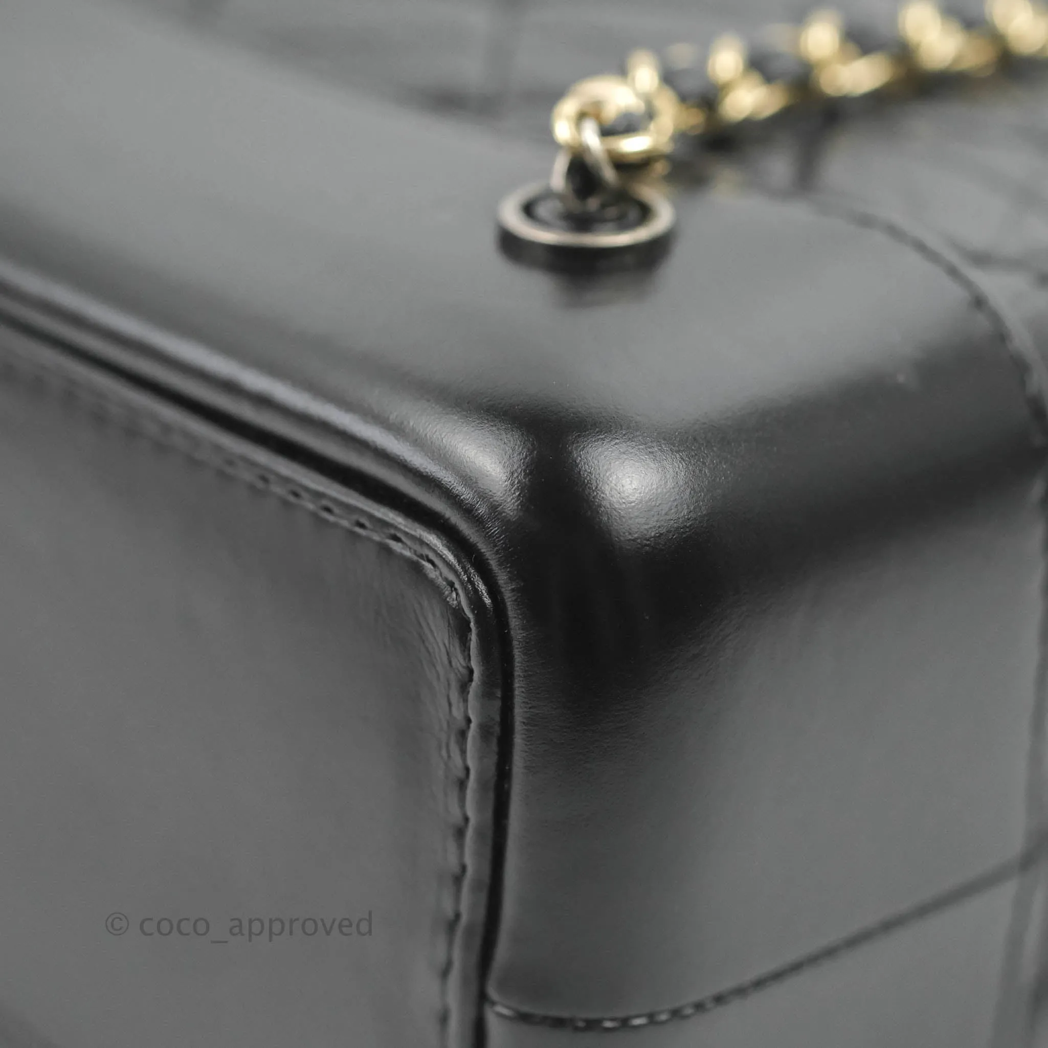Chanel Small Gabrielle Backpack Black Aged Calfskin