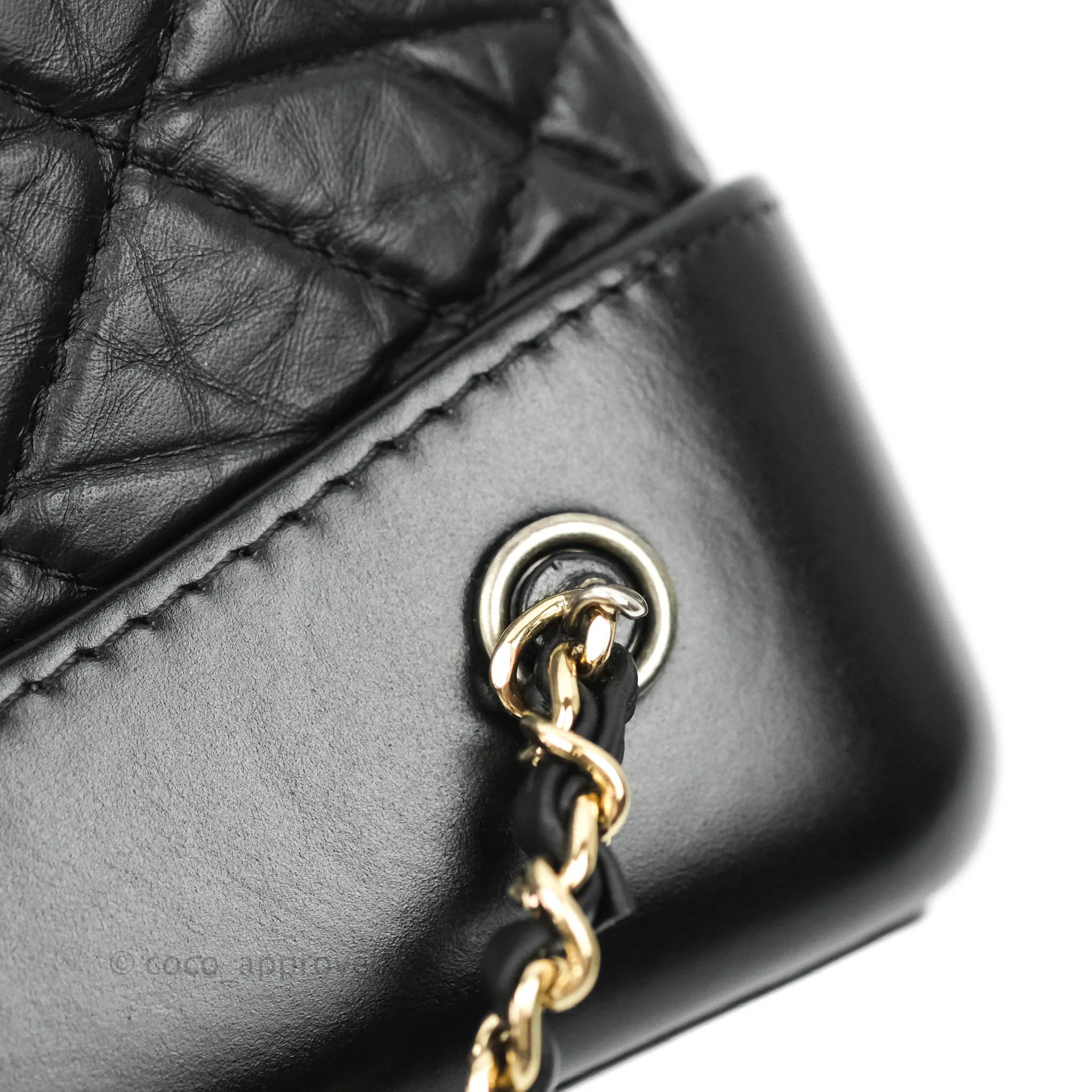 Chanel Small Gabrielle Backpack Black Aged Calfskin