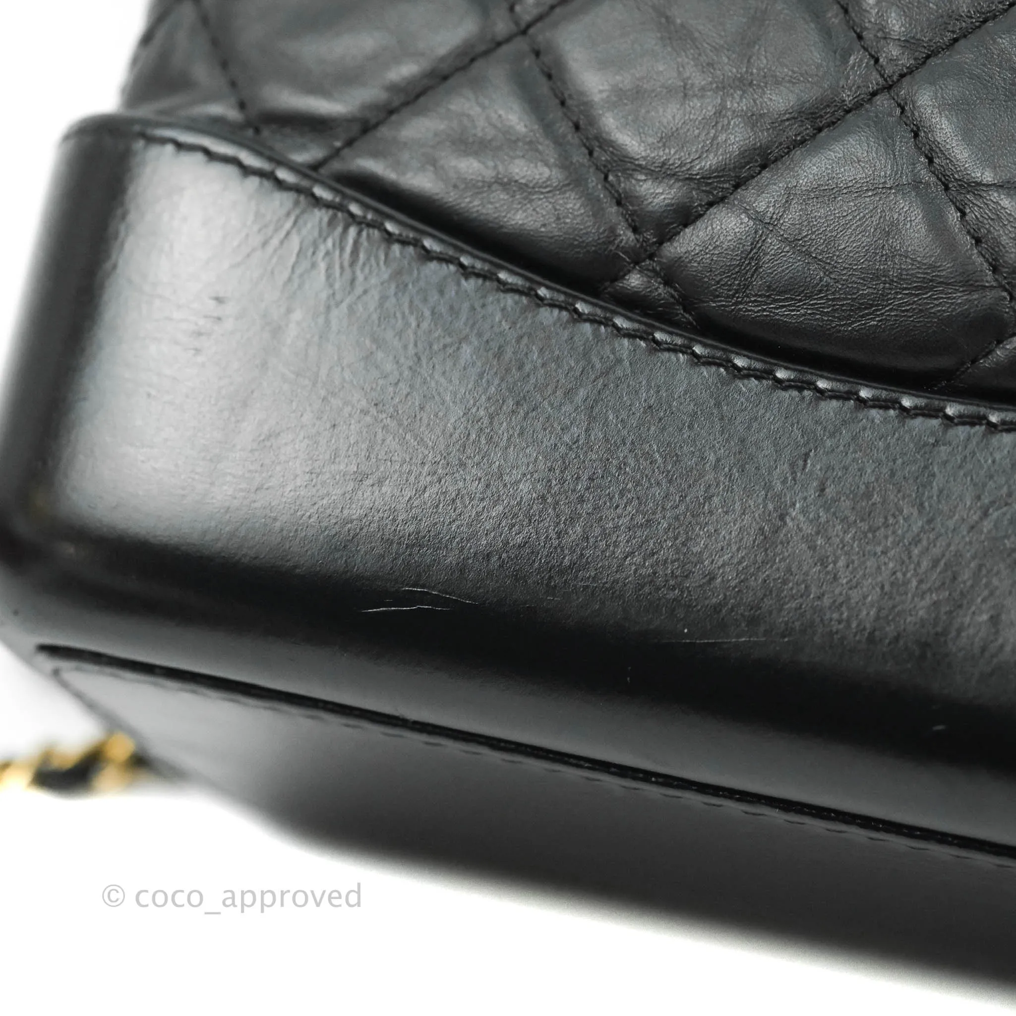 Chanel Small Gabrielle Backpack Black Aged Calfskin