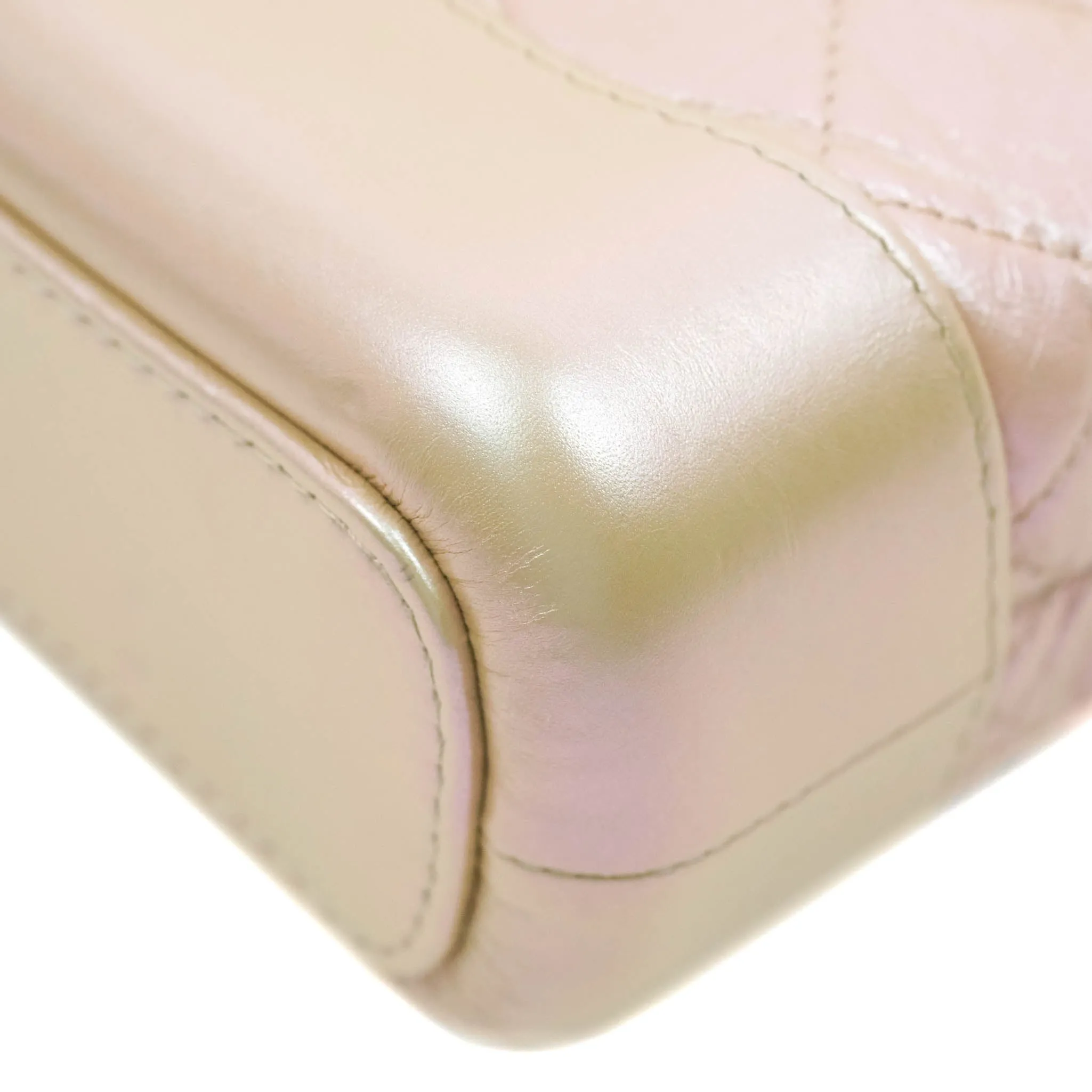 Chanel Small Gabrielle Hobo Iridescent Pink Aged Calfskin Mixed Hardware