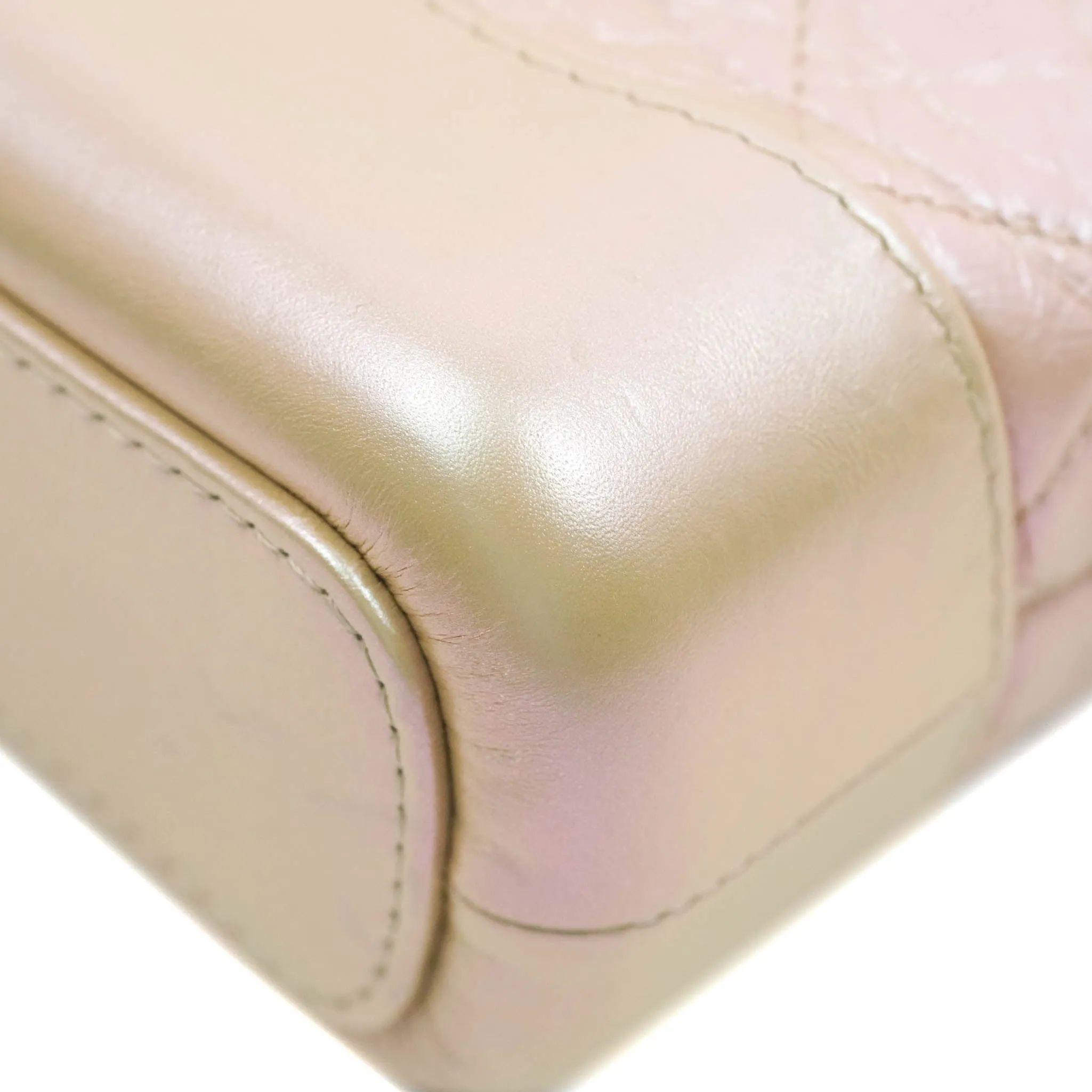 Chanel Small Gabrielle Hobo Iridescent Pink Aged Calfskin Mixed Hardware