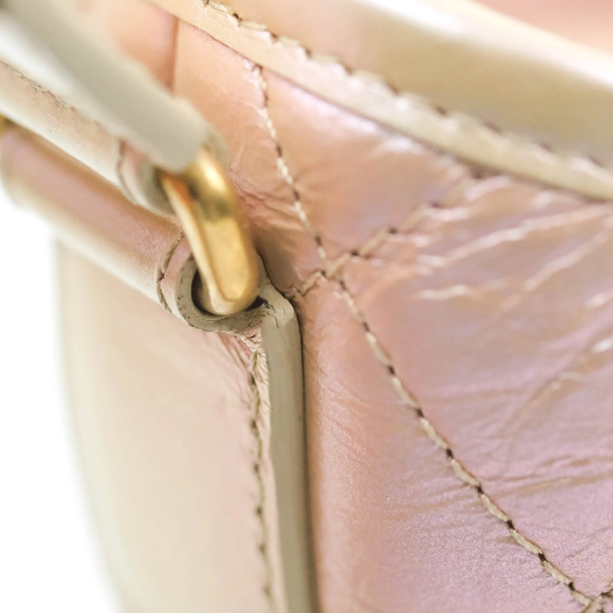 Chanel Small Gabrielle Hobo Iridescent Pink Aged Calfskin Mixed Hardware