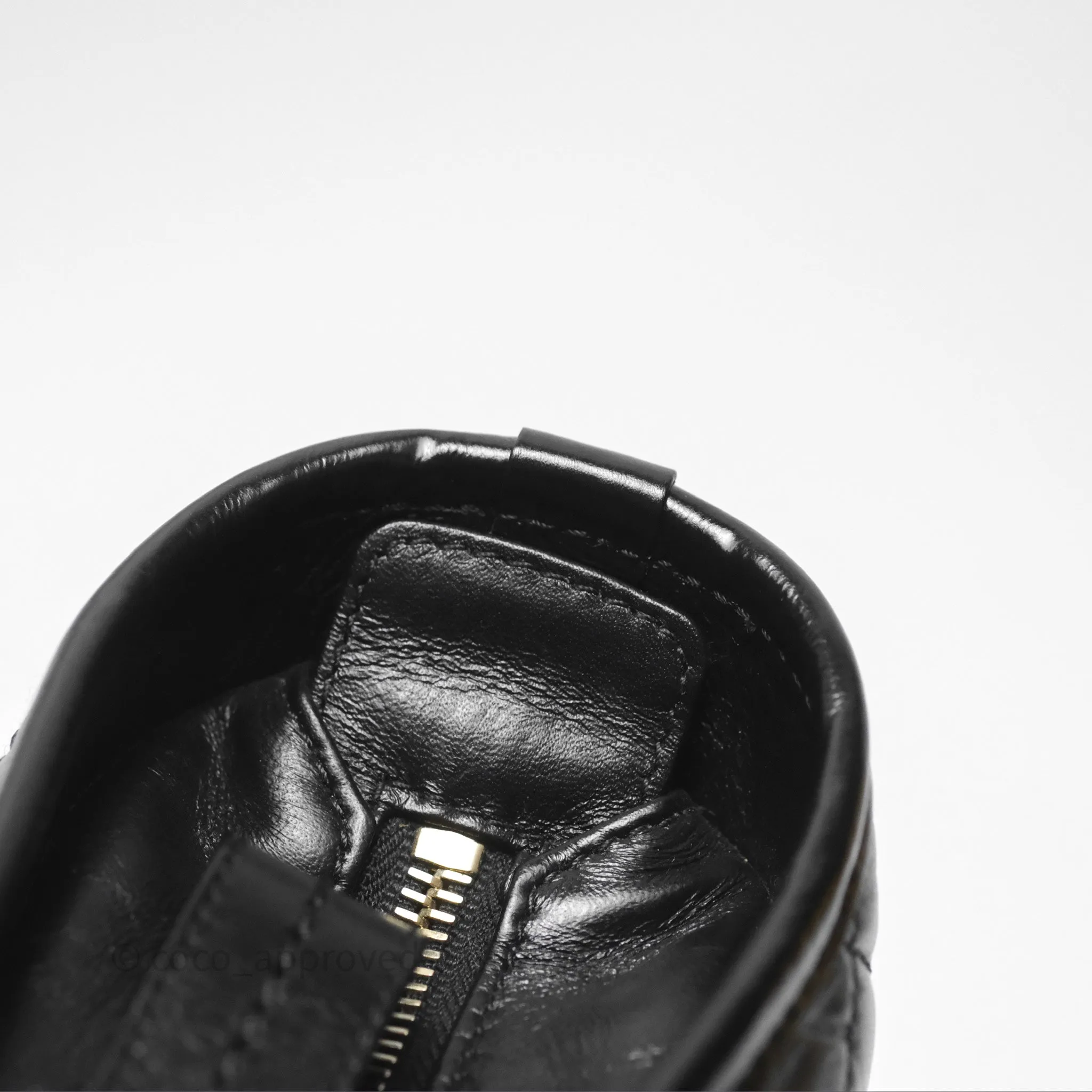 Chanel Small Gabrielle Hobo Quilted Black Aged Calfskin