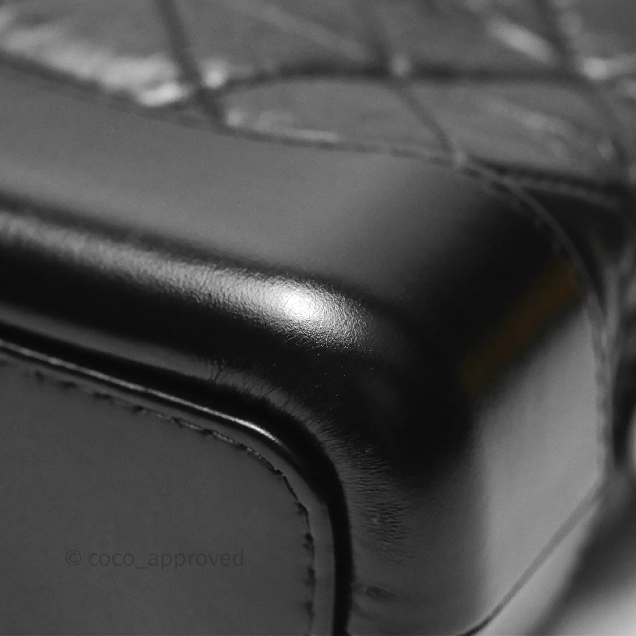 Chanel Small Gabrielle Hobo Quilted Black Aged Calfskin