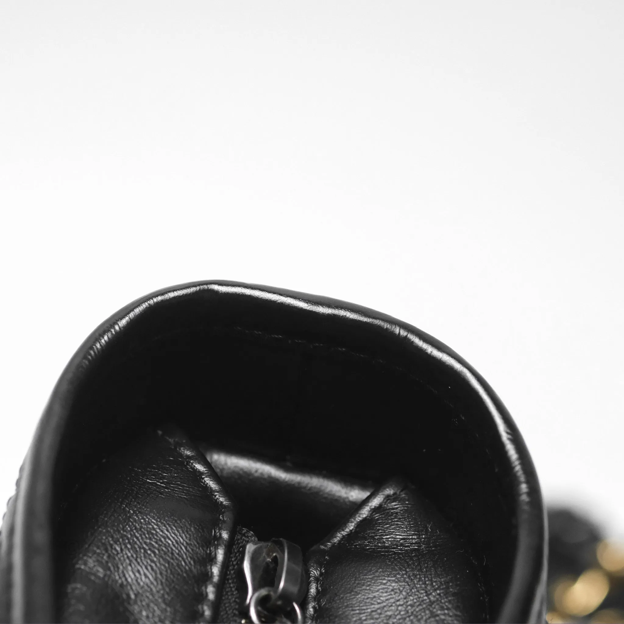 Chanel Small Gabrielle Hobo Quilted Black Aged Calfskin