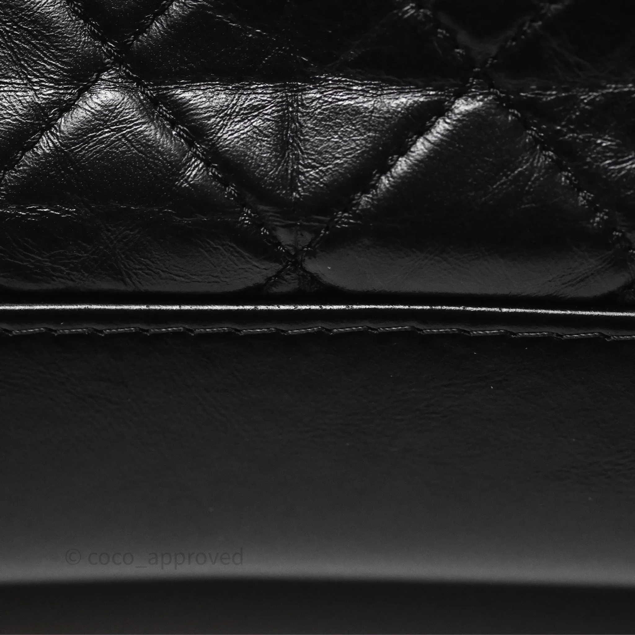 Chanel Small Gabrielle Hobo Quilted Black Aged Calfskin