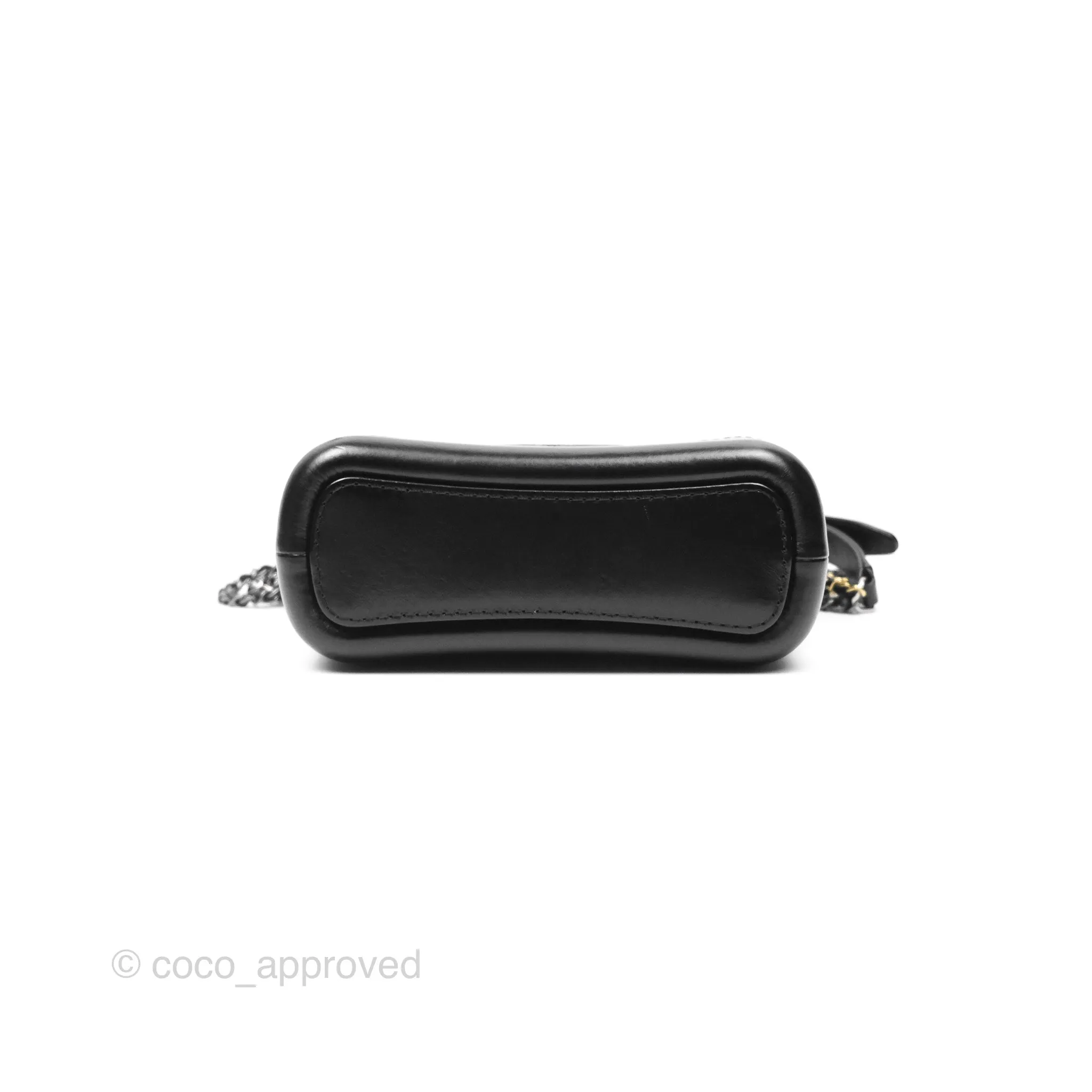 Chanel Small Gabrielle Hobo Quilted Black Aged Calfskin